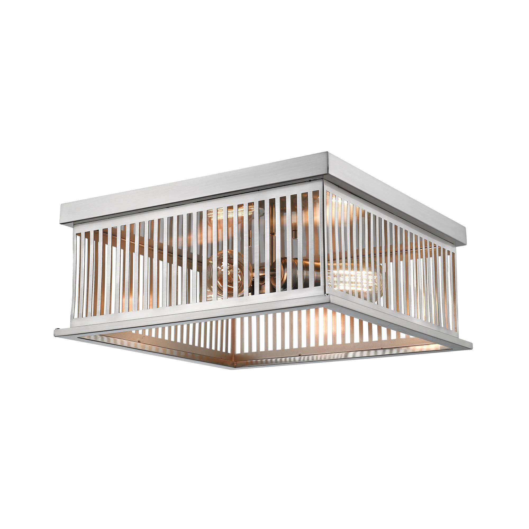 Shown in Brushed Nickel finish and Steel glass and Steel shade