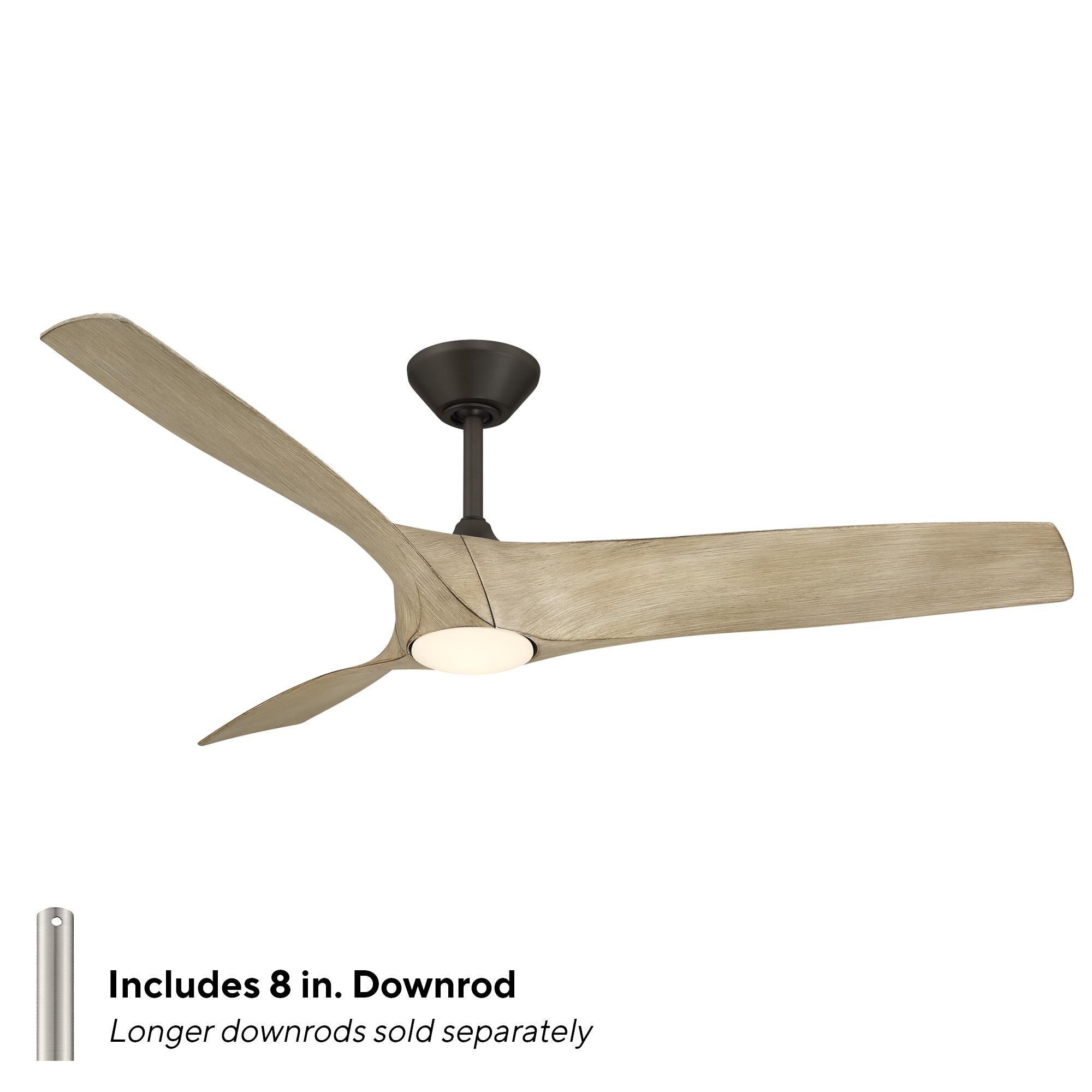 Zephyr 62 Inch Ceiling Fan with Light Kit by Modern Forms