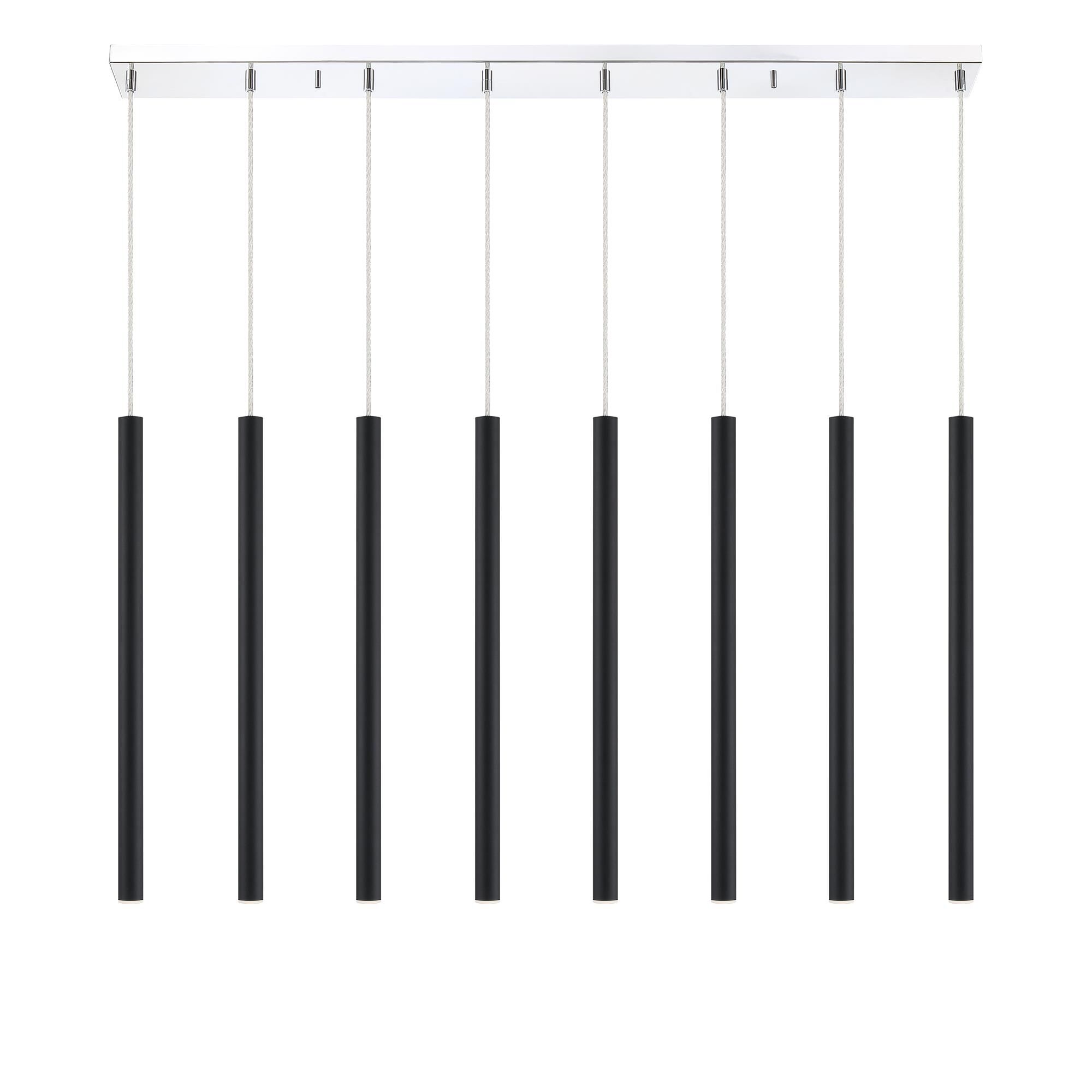 Shown in Chrome finish and Steel glass and Steel shade