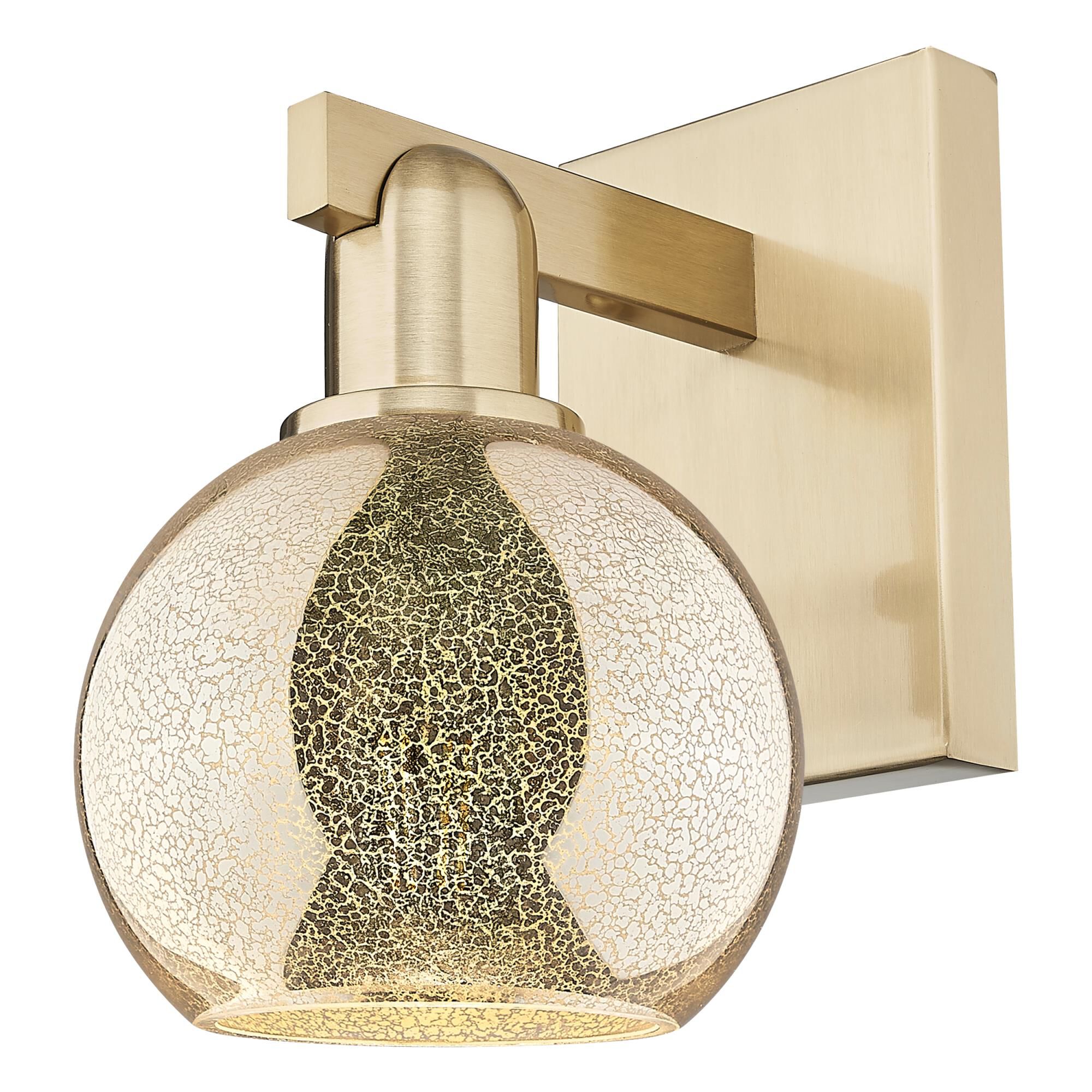 Shown in Champagne Bronze finish and Mercury glass