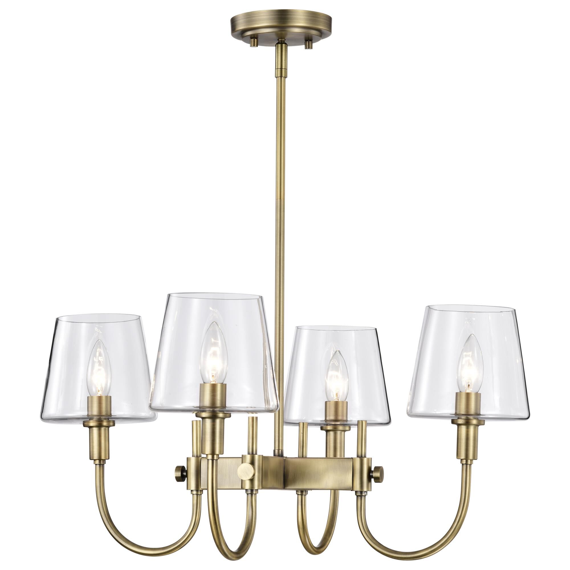 Brookside 4 Light Chandelier by Nuvo Lighting