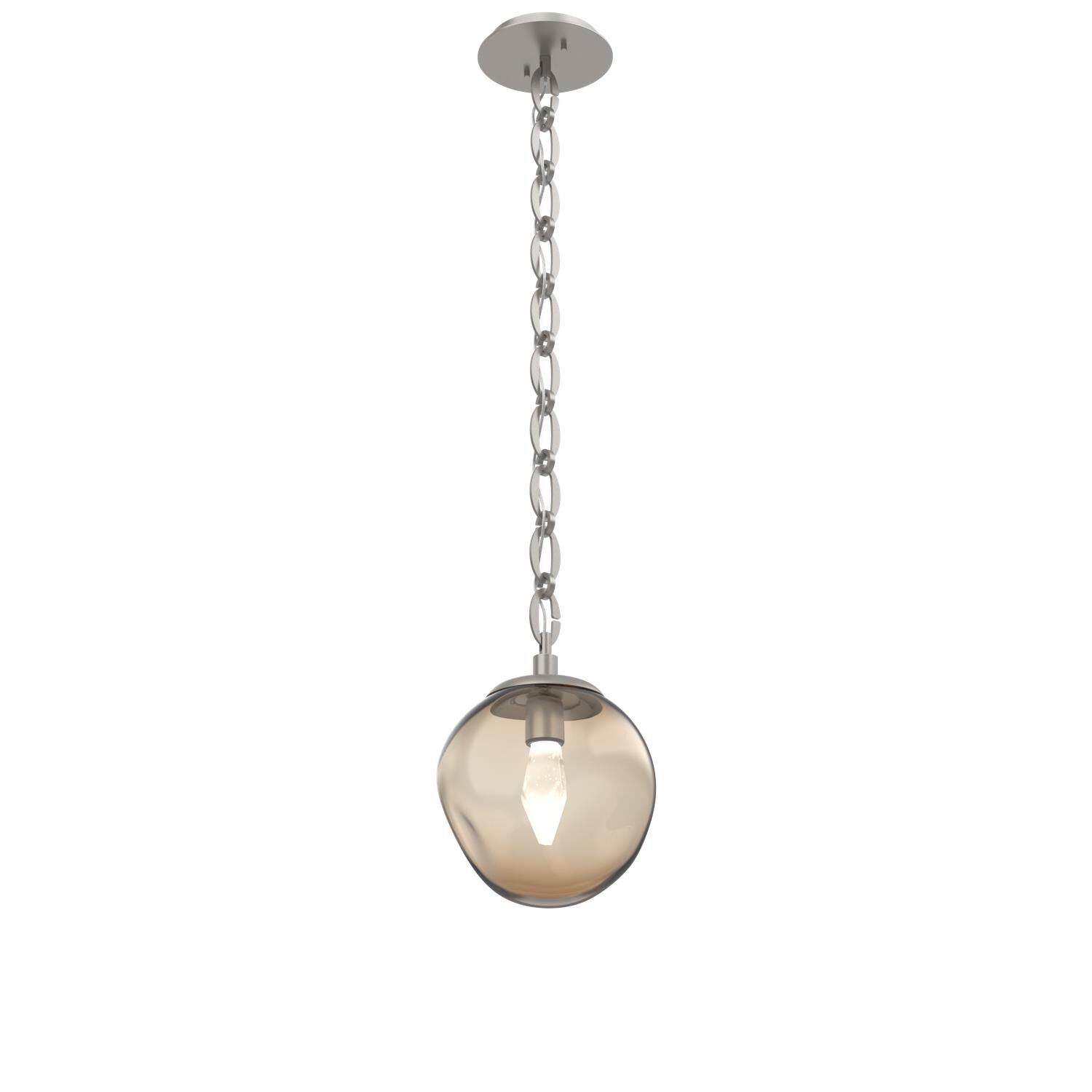 Shown in Beige Silver finish and Bronze with Large Crystal glass