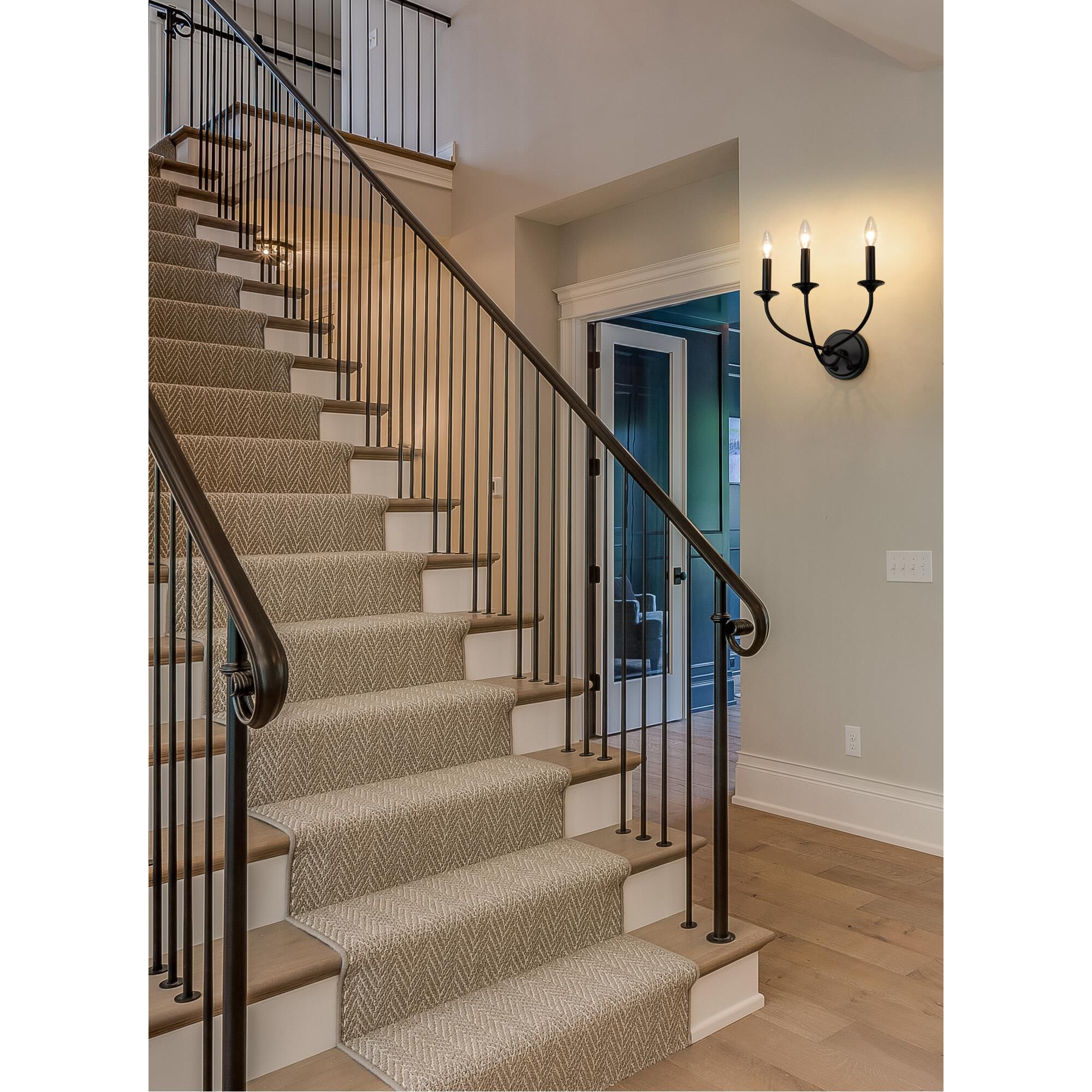 Shown in Matte Black finish and Steel shade