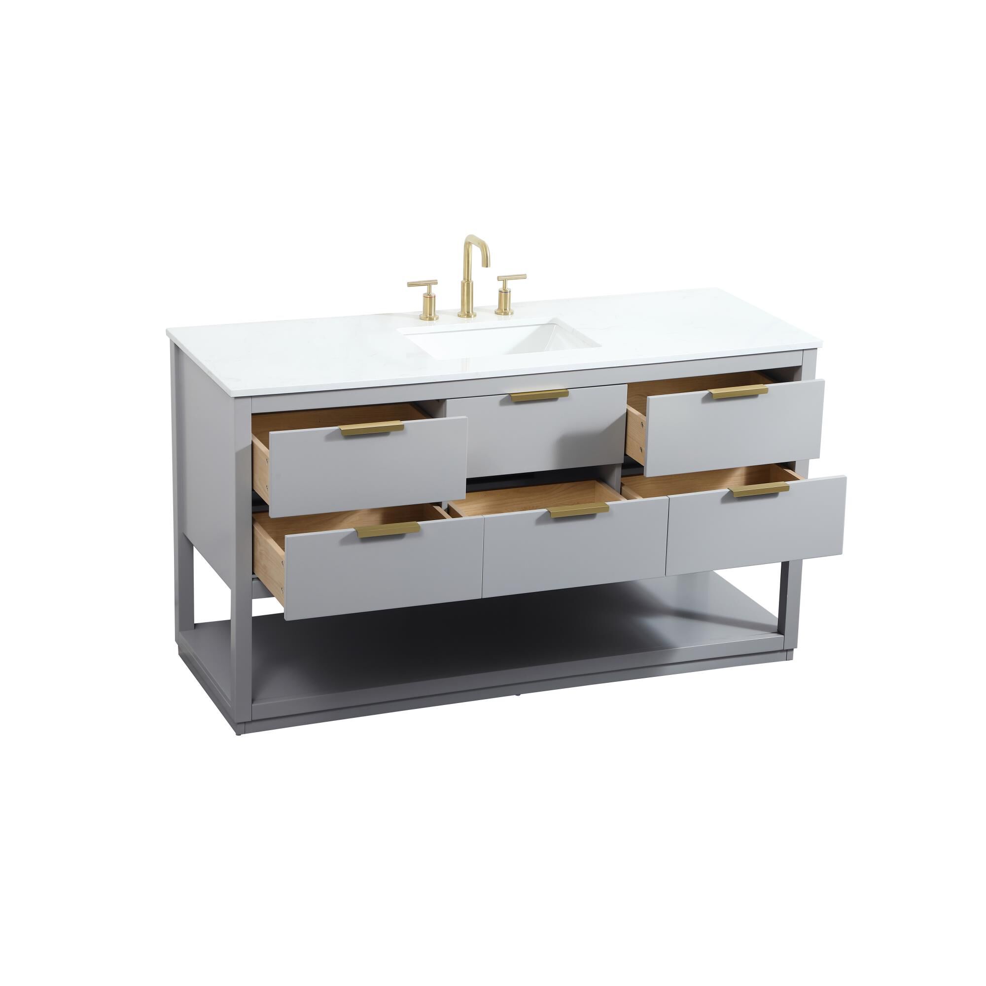 Larkin 60 Inch Bath Vanity by Elegant Decor
