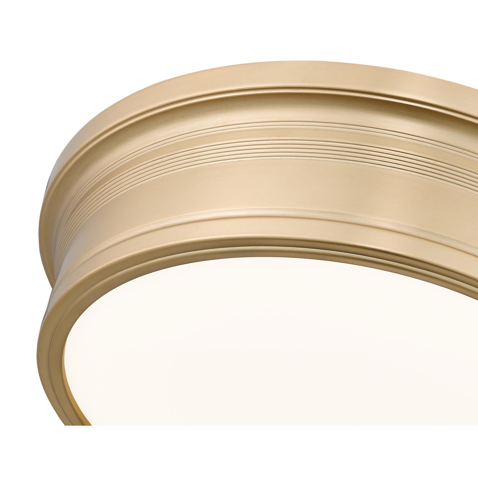 Shown in Modern Gold finish and White glass