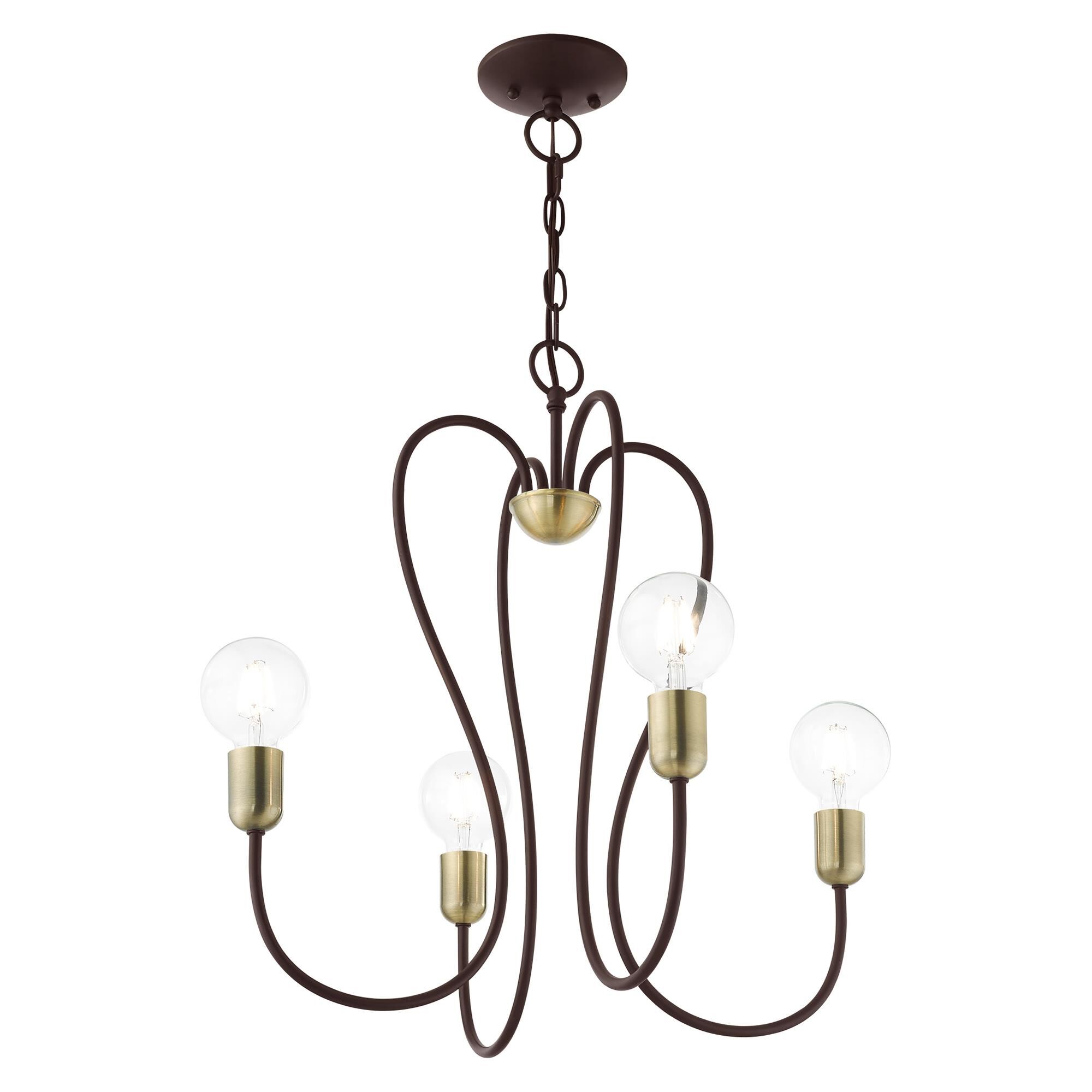Lucerne 4 Light Mini Chandelier by Livex Lighting