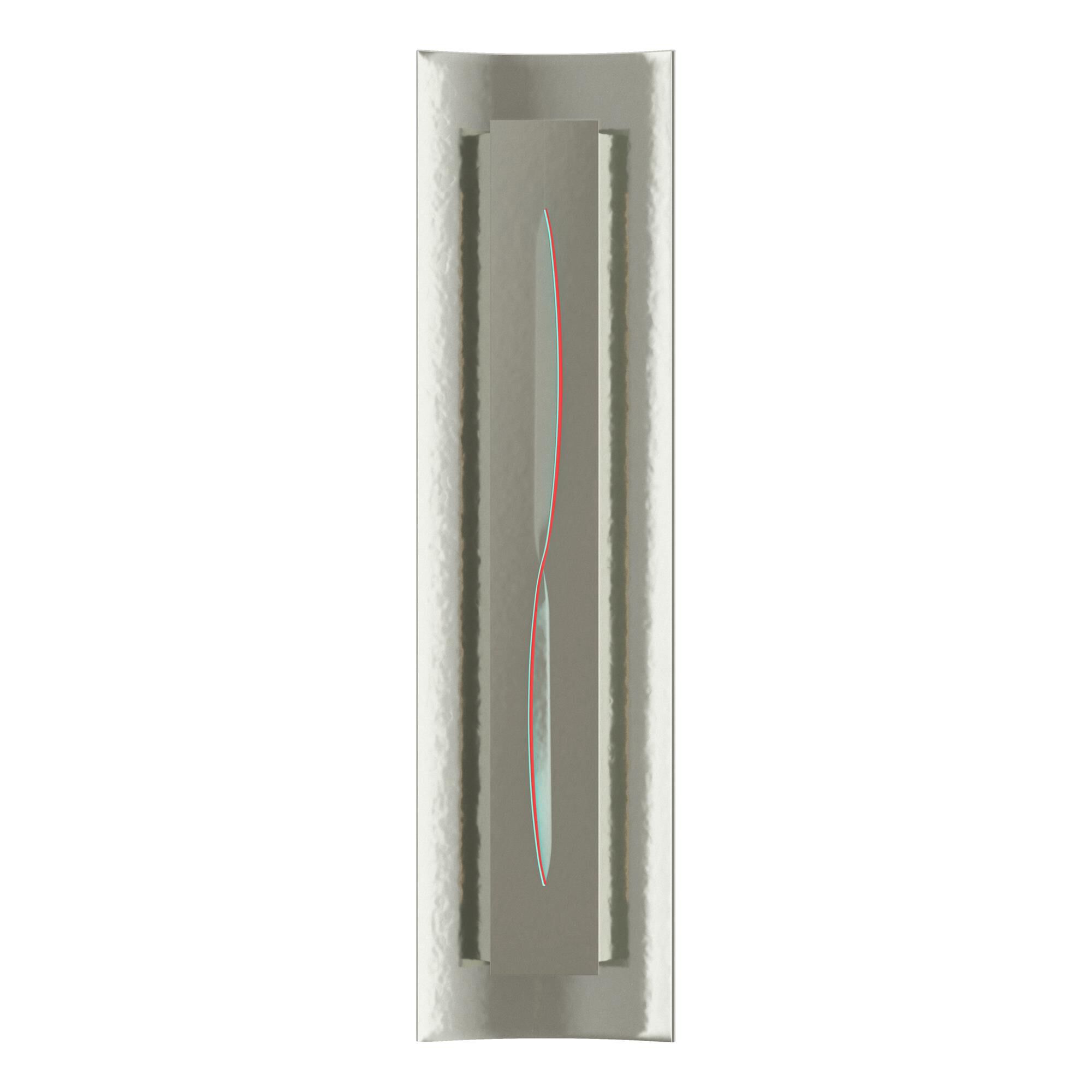Shown in Sterling finish and Red glass