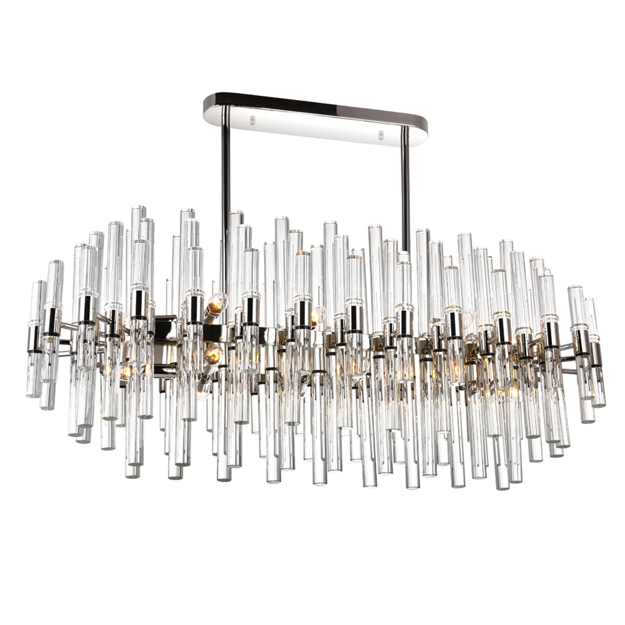Miroir 40 Inch 16 Light Linear Suspension Light by CWI Lighting