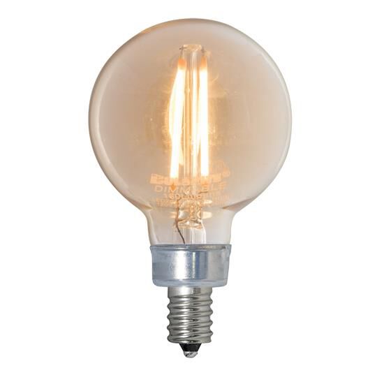 Dimmable 2.50 Watt 2100K G16 LED Light Bulb by Bulbrite