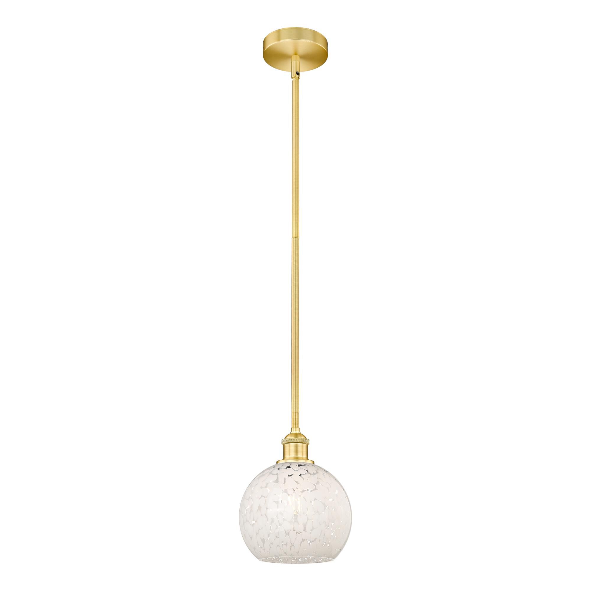 Bruno Marashlian White Mouchette 8 Inch Mini Pendant by Innovations Lighting