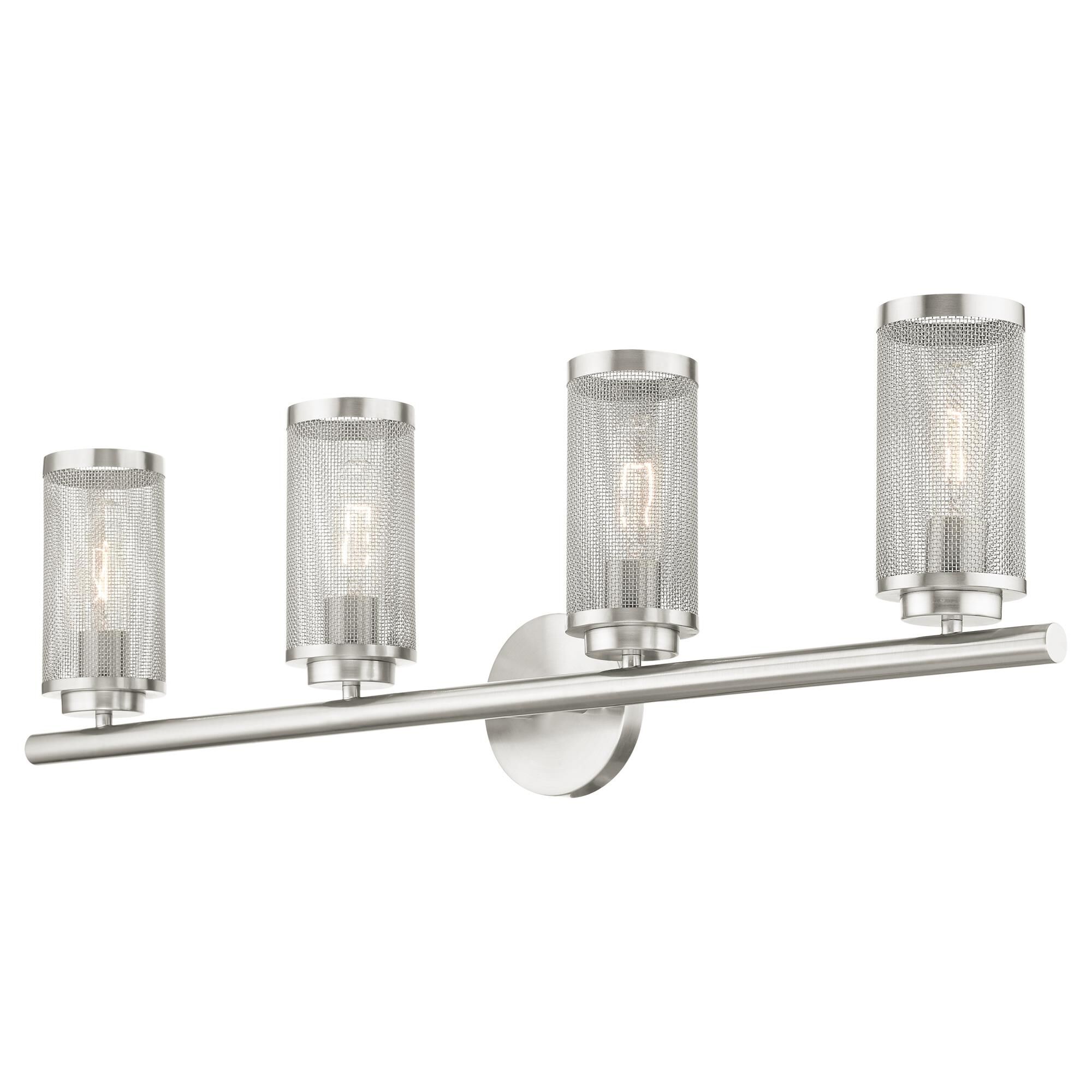 Industro 35 Inch 4 Light Bath Vanity Light by Livex Lighting
