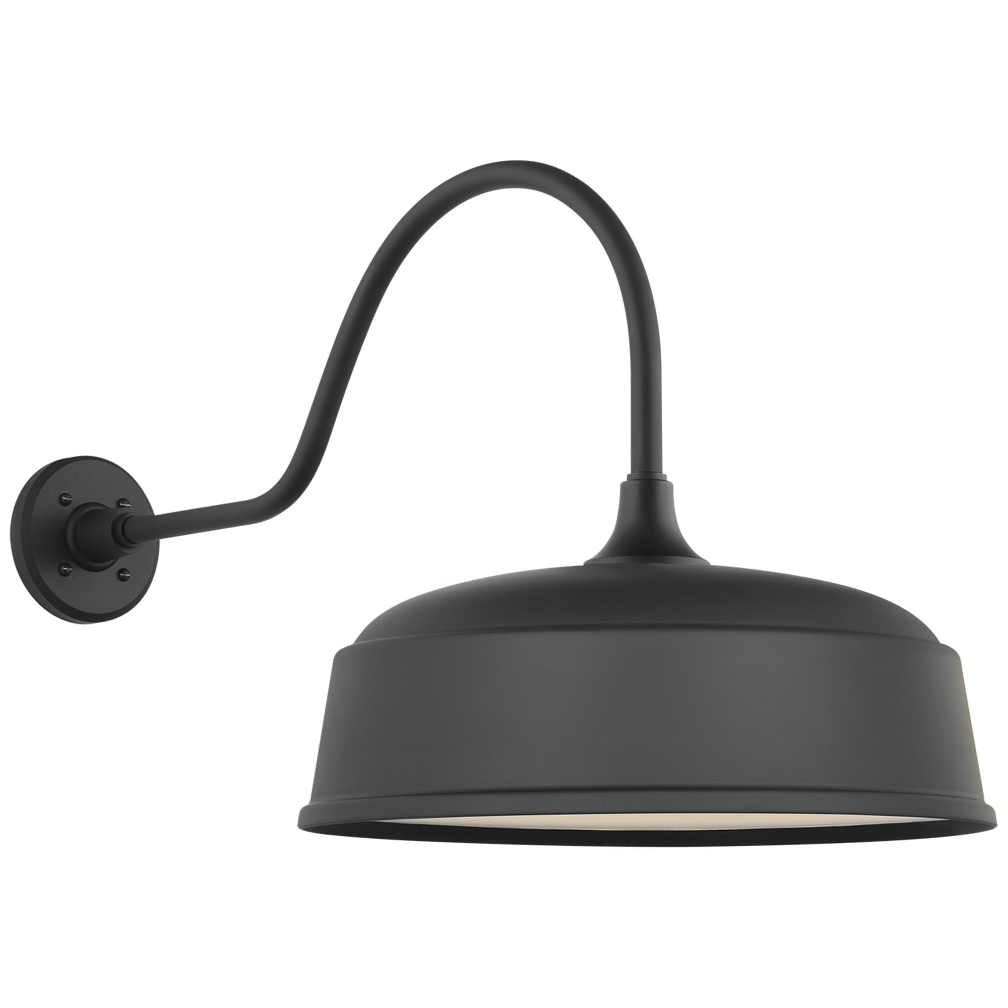 Shown in Matte Black finish and Black shade