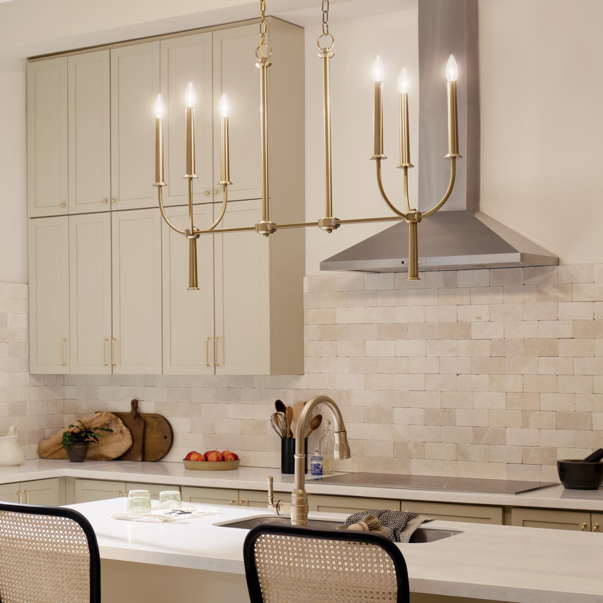 Shown in Brushed Natural Brass finish