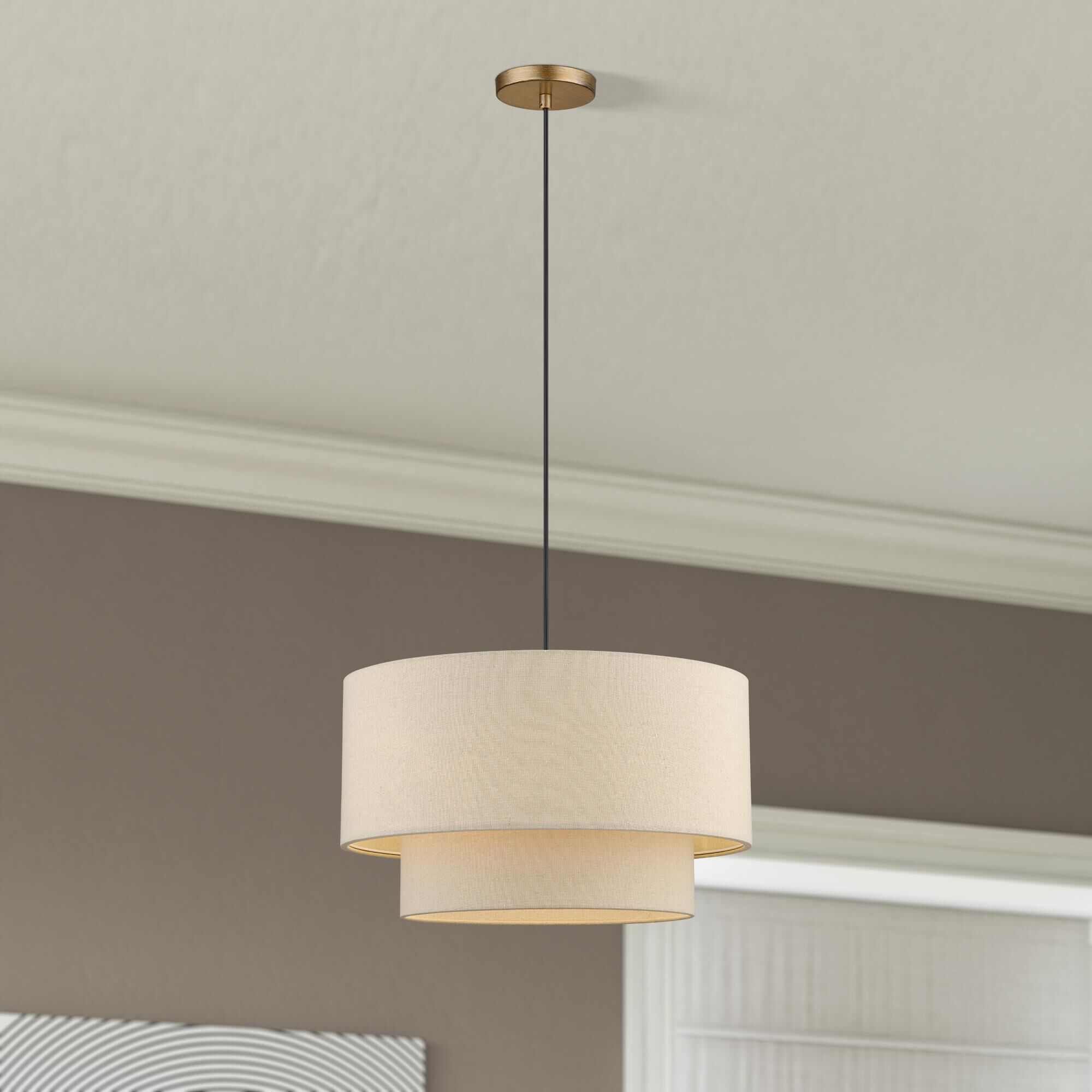 Bellingham 20 Inch Large Pendant by Livex Lighting