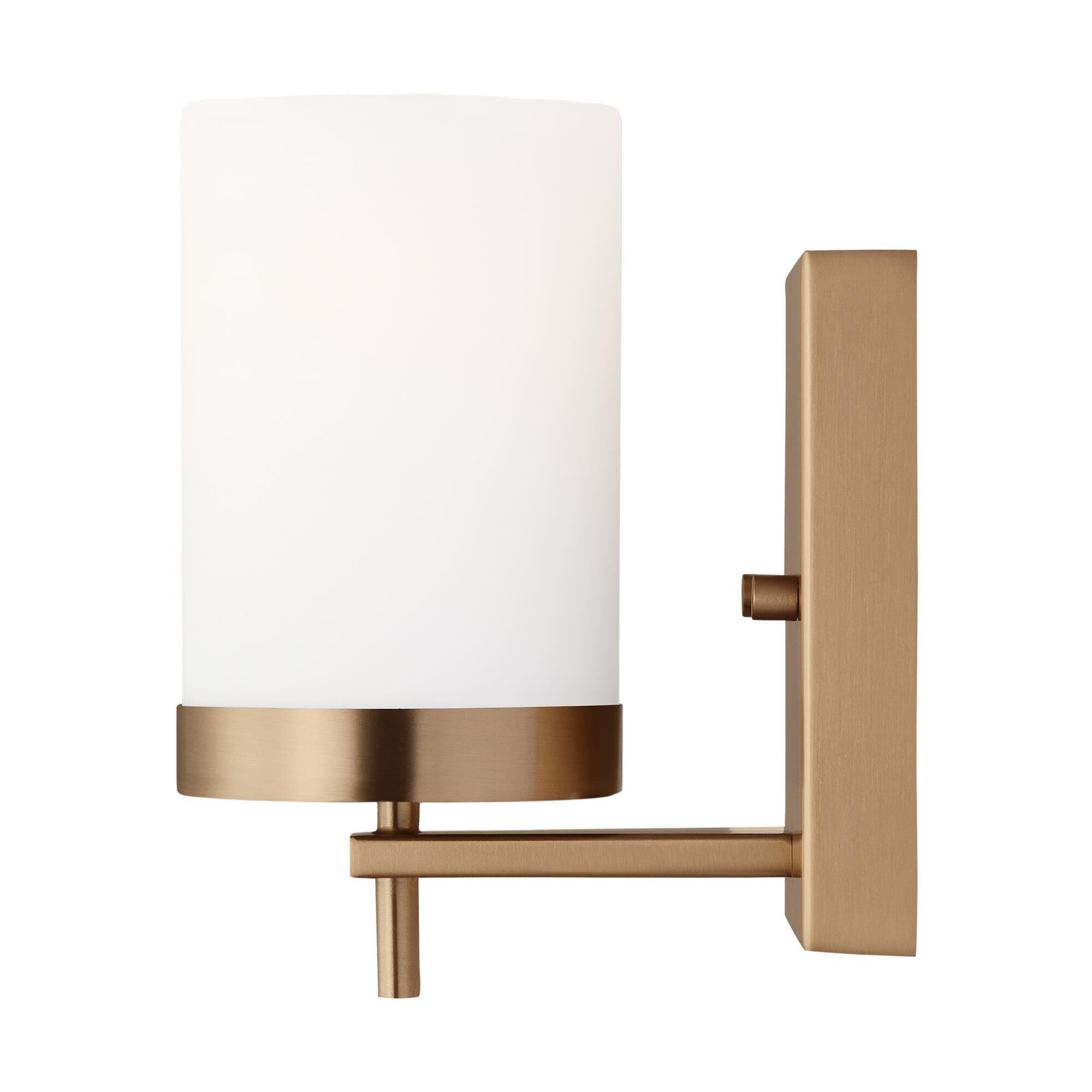 Shown in Satin Brass finish and Etched / White Inside Glass shade
