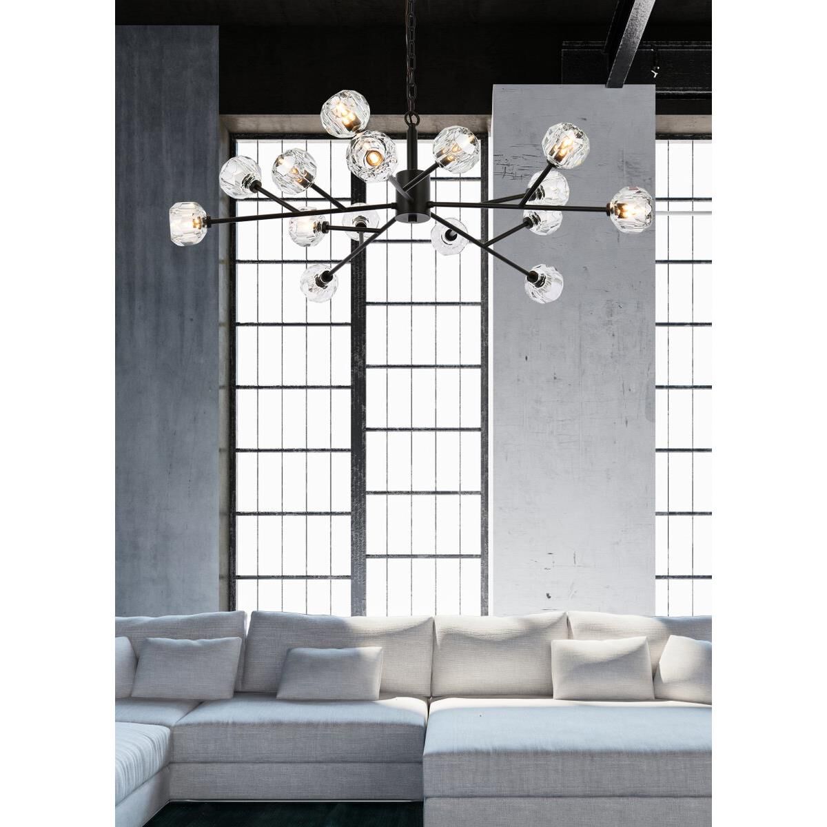 Graham 42 Inch 15 Light LED Chandelier by Elegant Lighting