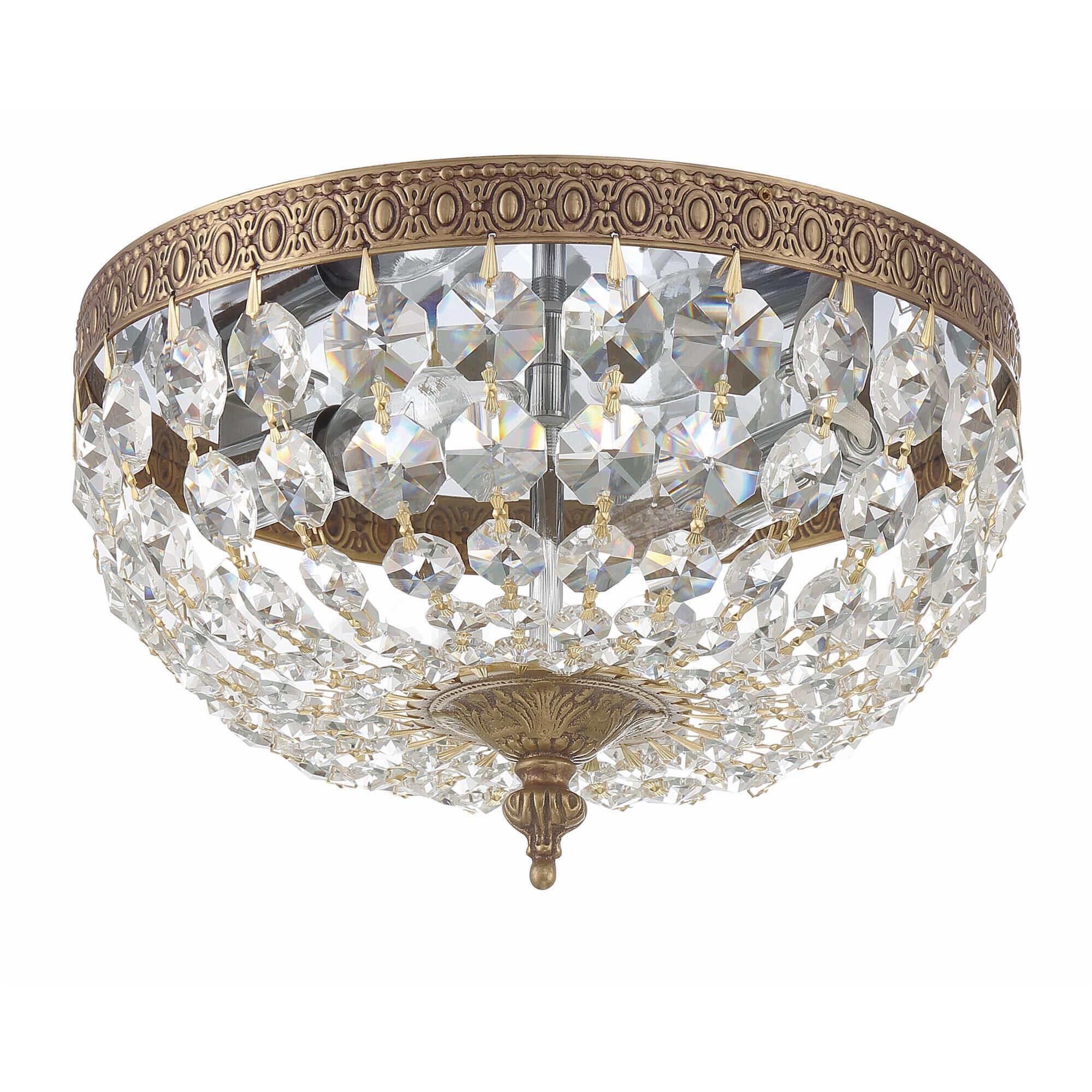 Ceiling 10 Inch 2 Light Semi Flush Mount,