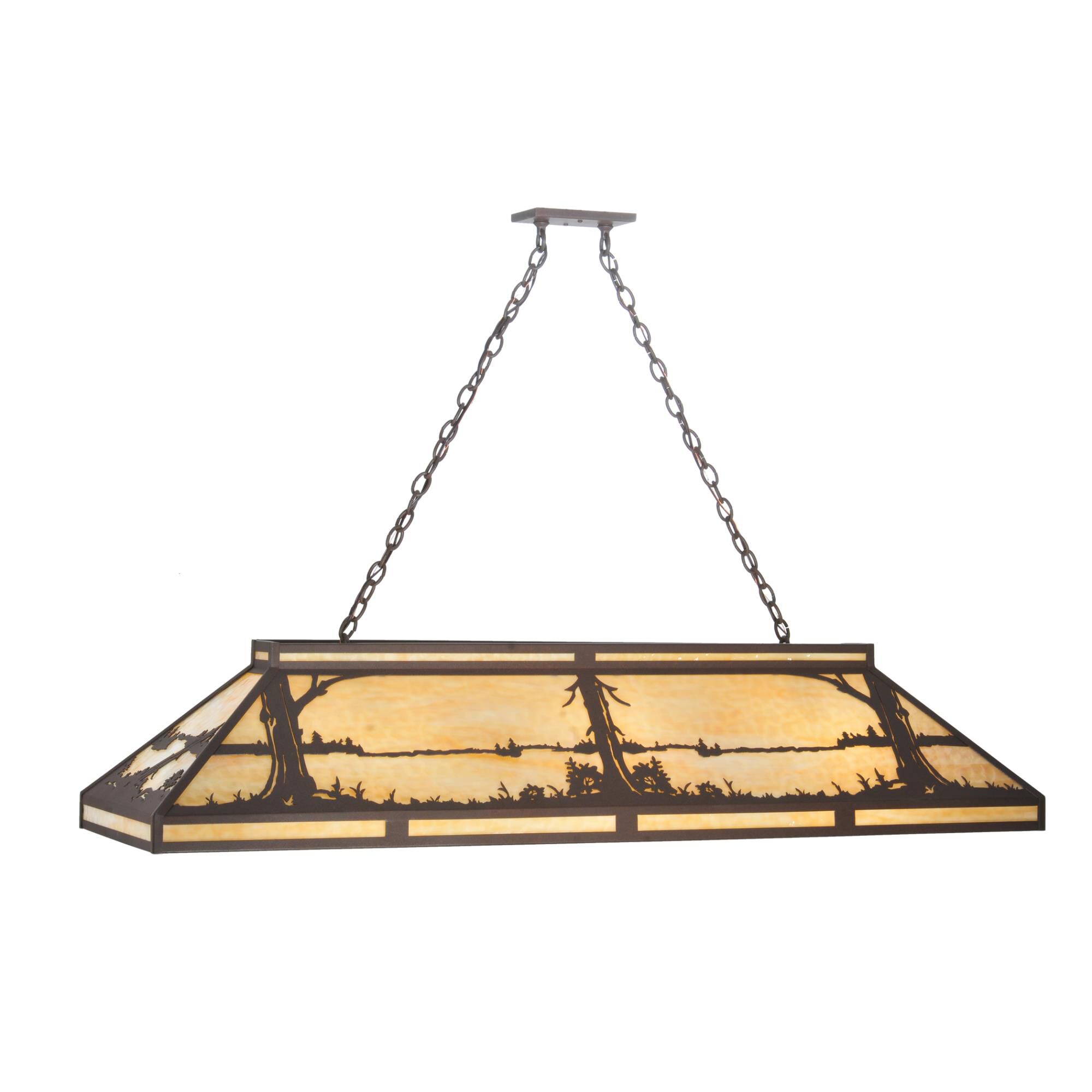 Quiet Pond 61 Inch 9 Light Linear Suspension Light by Meyda Lighting