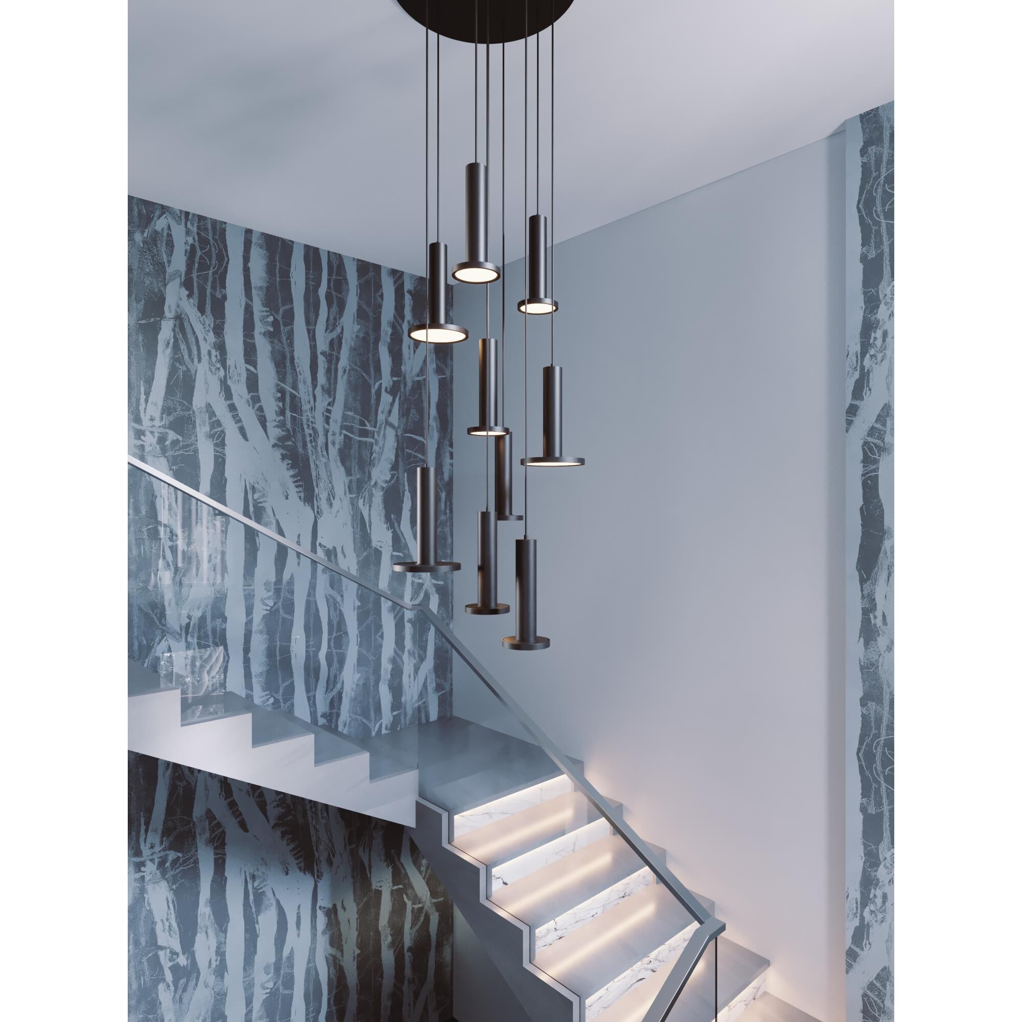 Luna 48 Inch 9 Light LED Multi Light Pendant by AFX Lighting