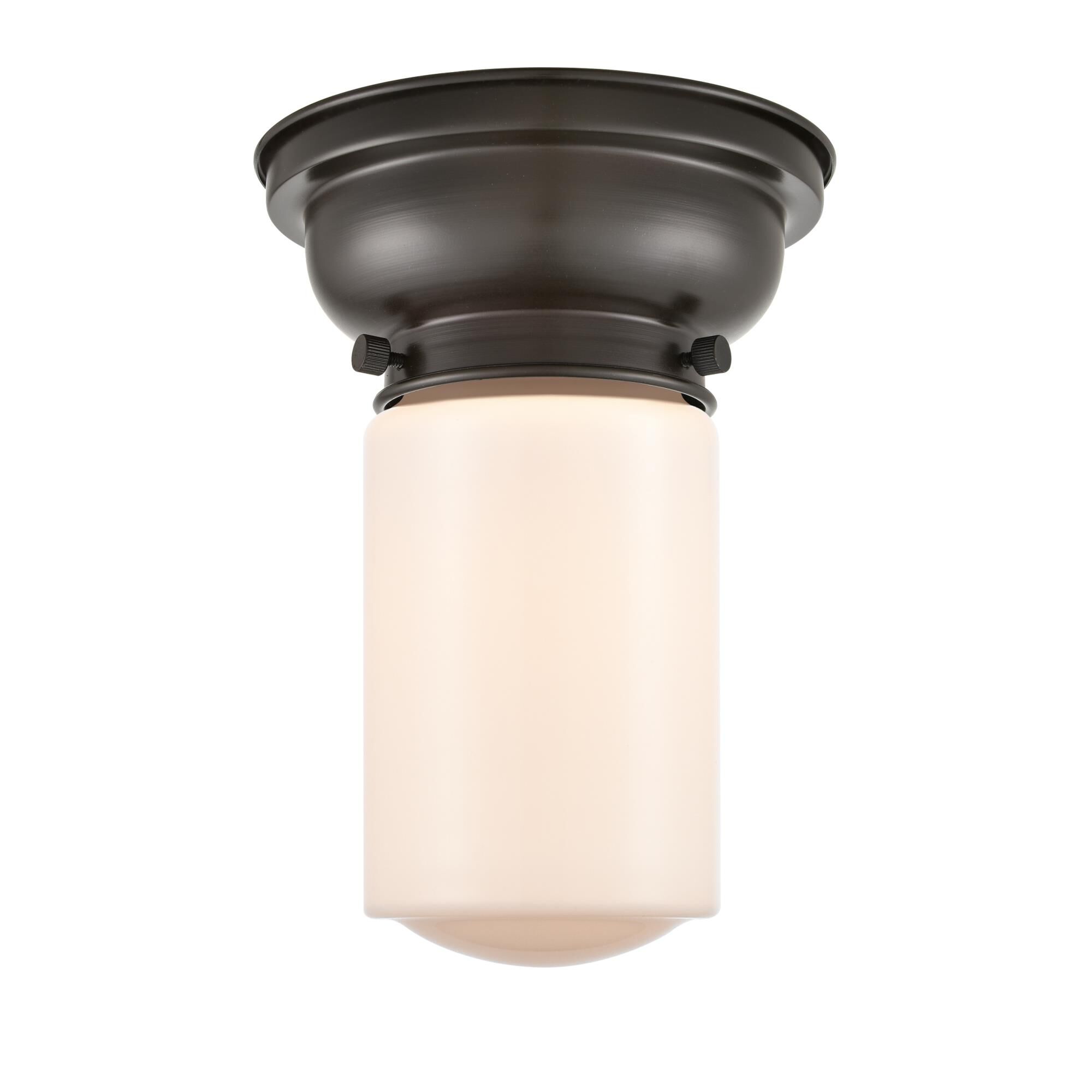 Shown in Oil Rubbed Bronze finish and Schoolhouse glass and Glass shade
