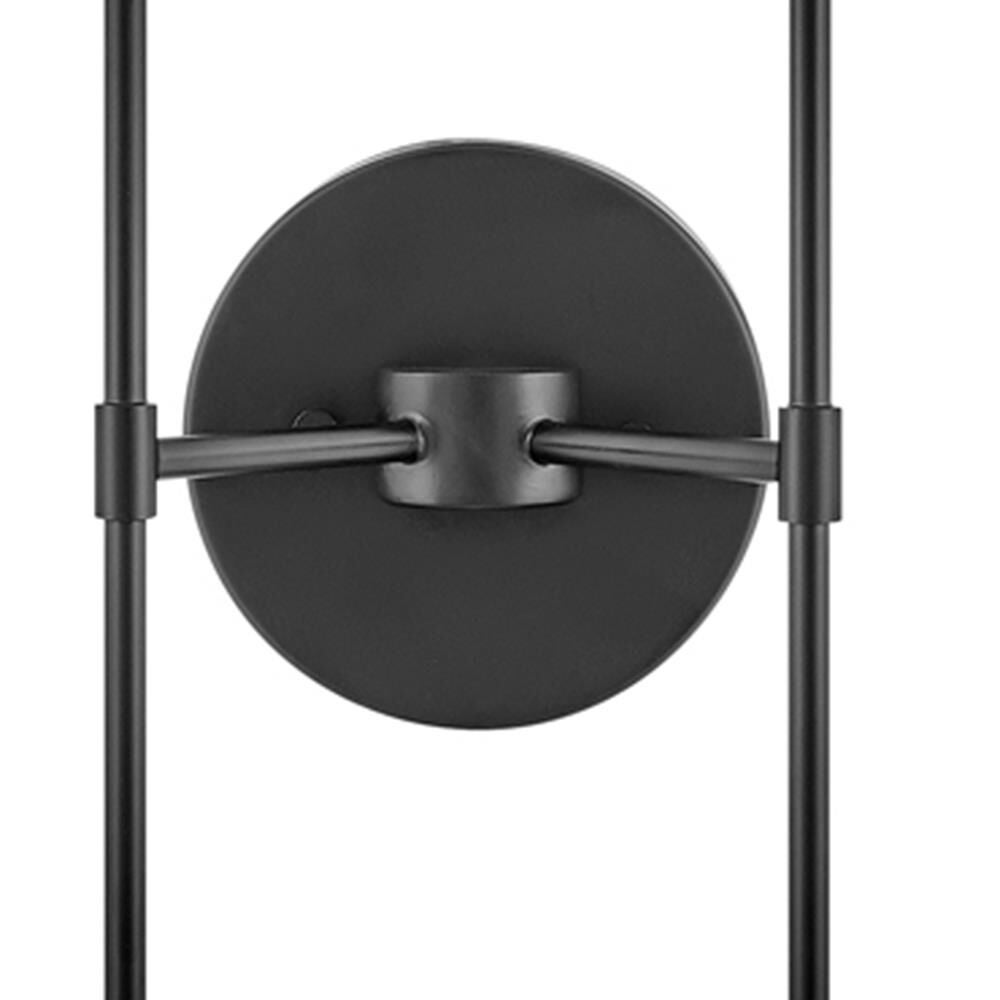 Shown in Black finish and Lacquered Brass accent