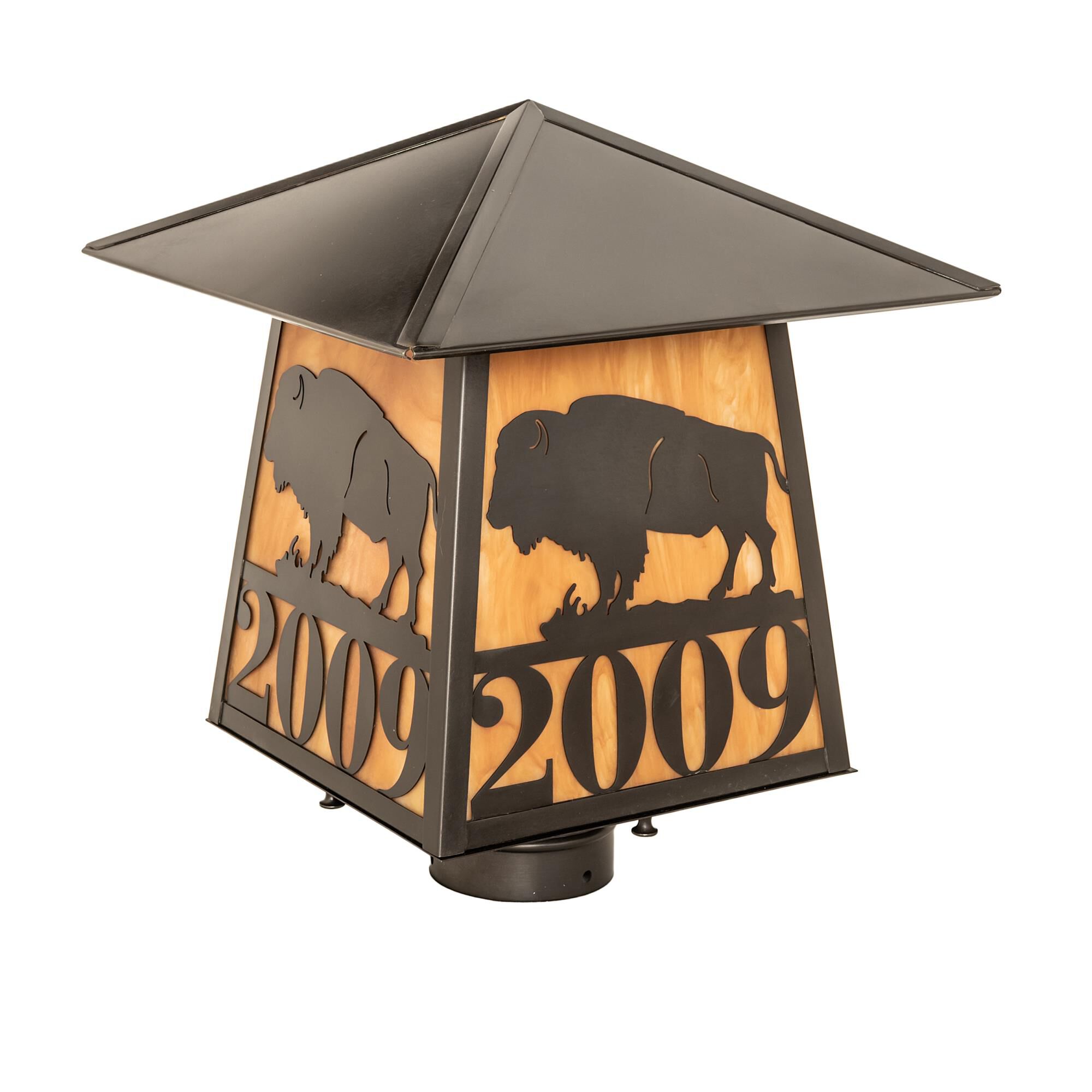 Shown in Craftsman Brown Finish finish and Amber /Acrylic glass