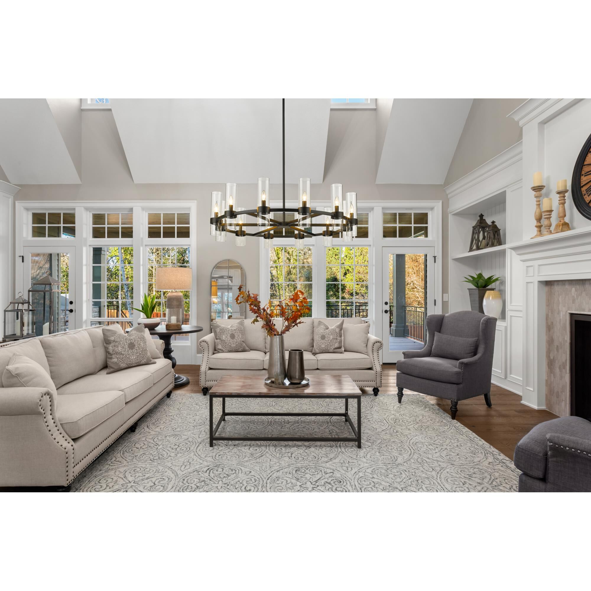 Datus 43 Inch 12 Light Chandelier by Z-Lite