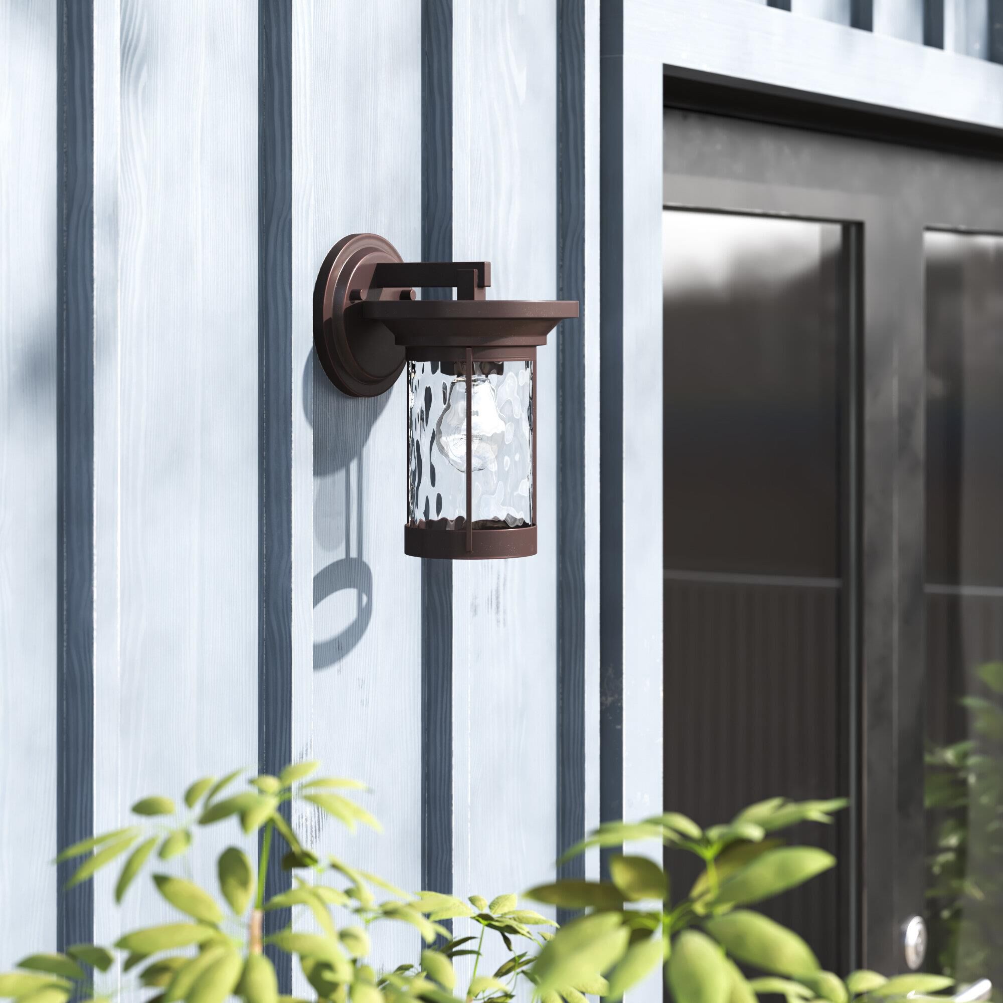 Shown in Satin Bronze finish and Clear Water glass