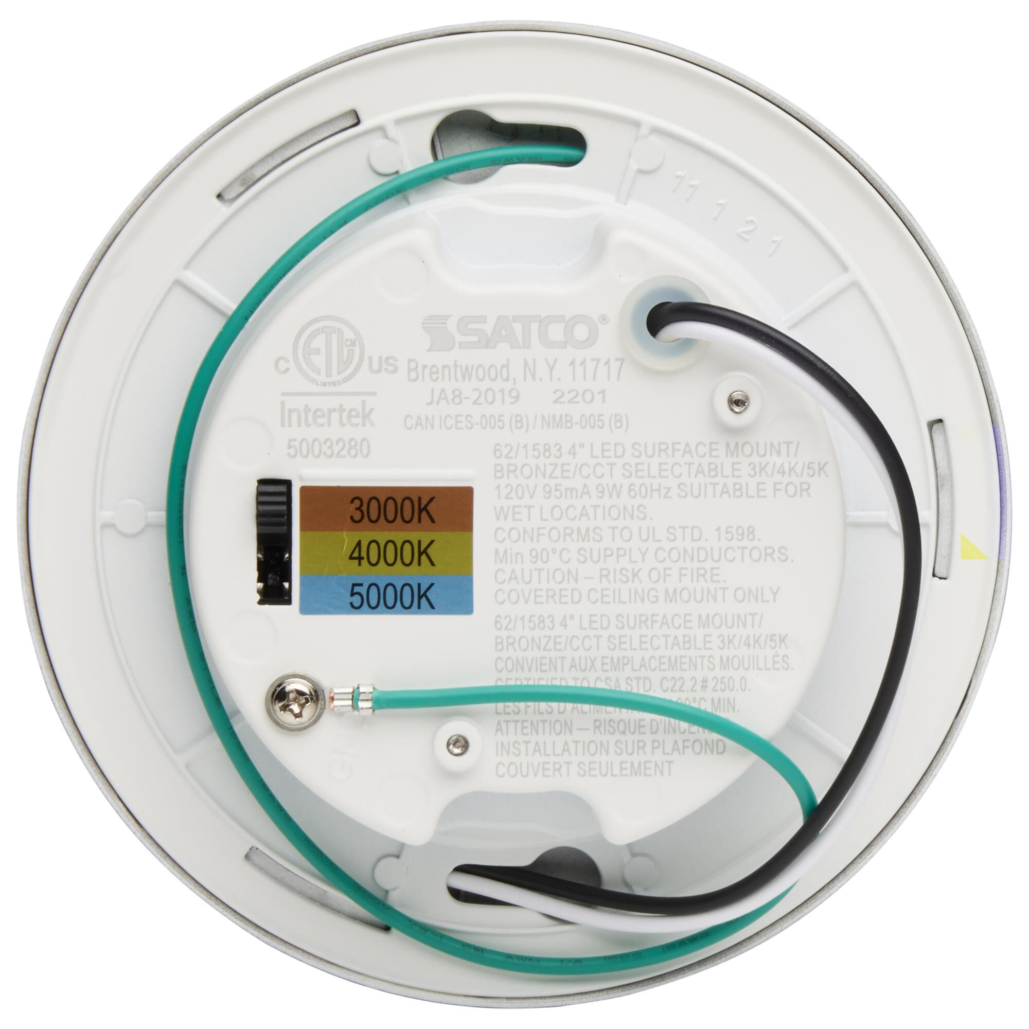 4 Inch 1 Light LED Flush Mount by Nuvo Lighting