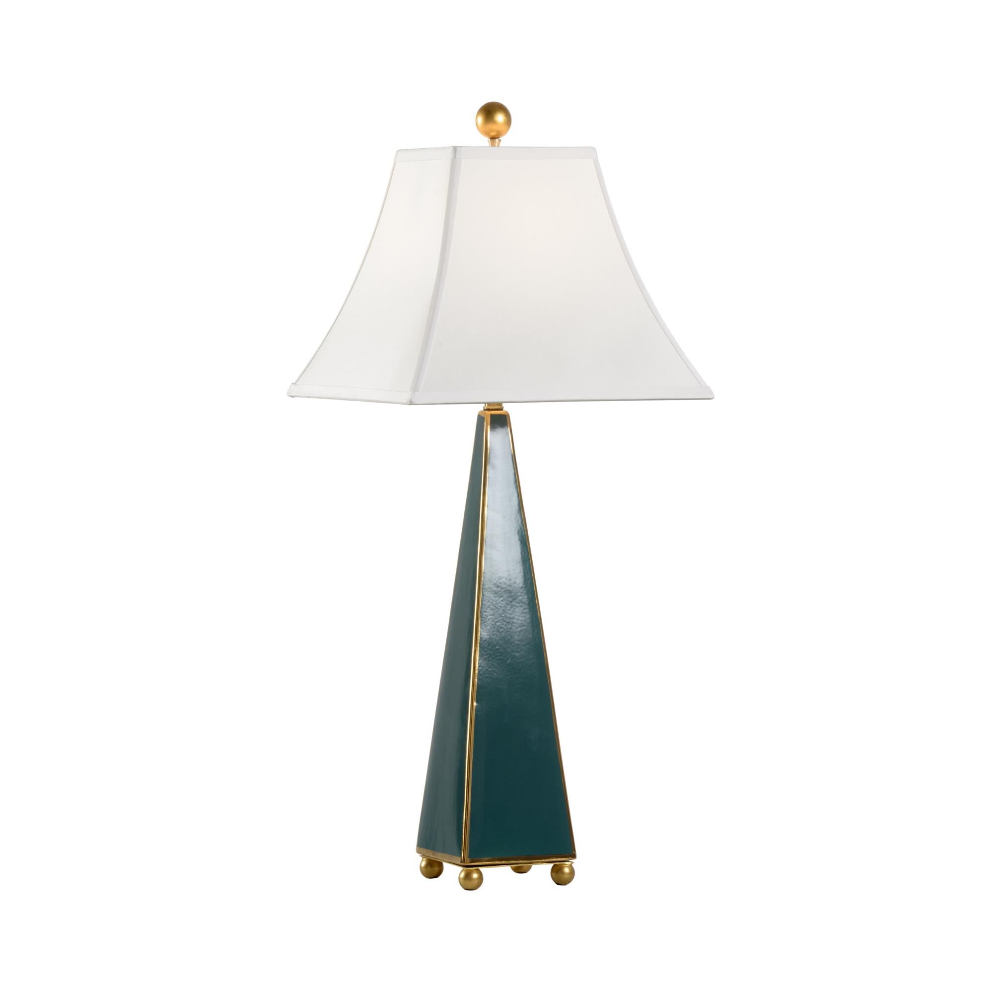 Shown in Green/Metallic Gold Glaze finish and Off White shade