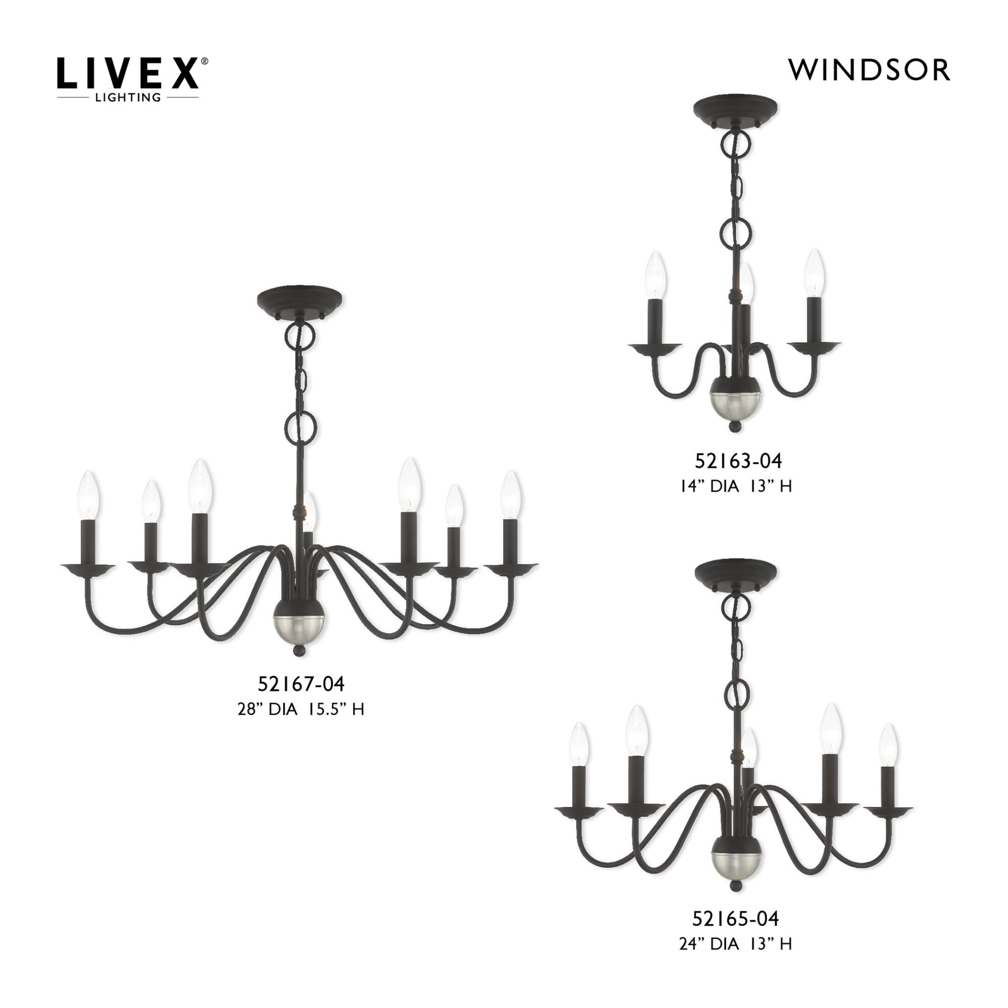 Windsor 5 Light Chandelier by Livex Lighting