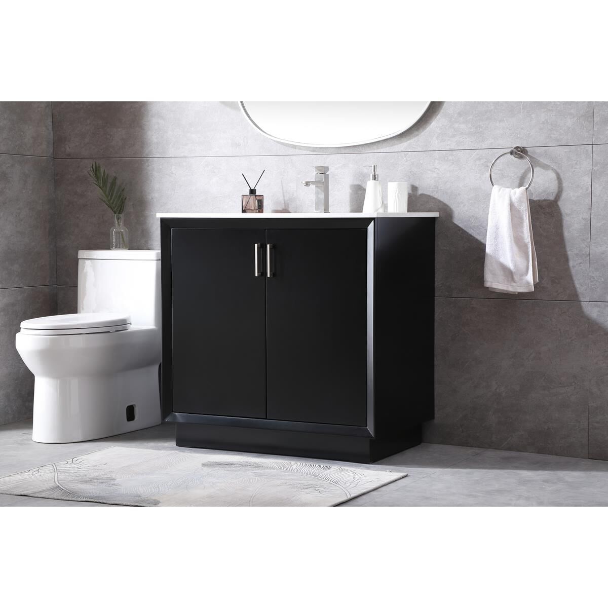 Shown in Black finish