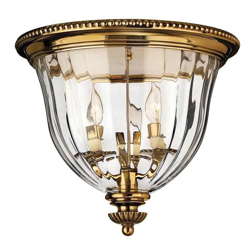Cambridge 14 Inch 3 Light Flush Mount by Hinkley
