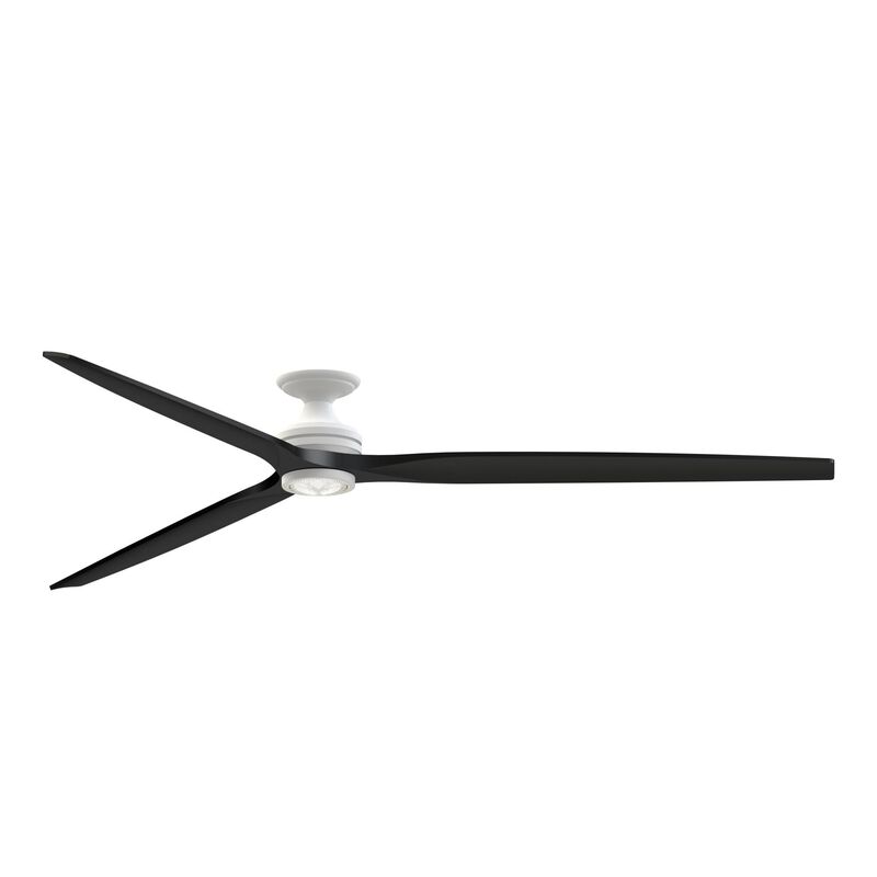 Spitfire 96 Inch Flush Mount Fan with Light Kit by Fanimation