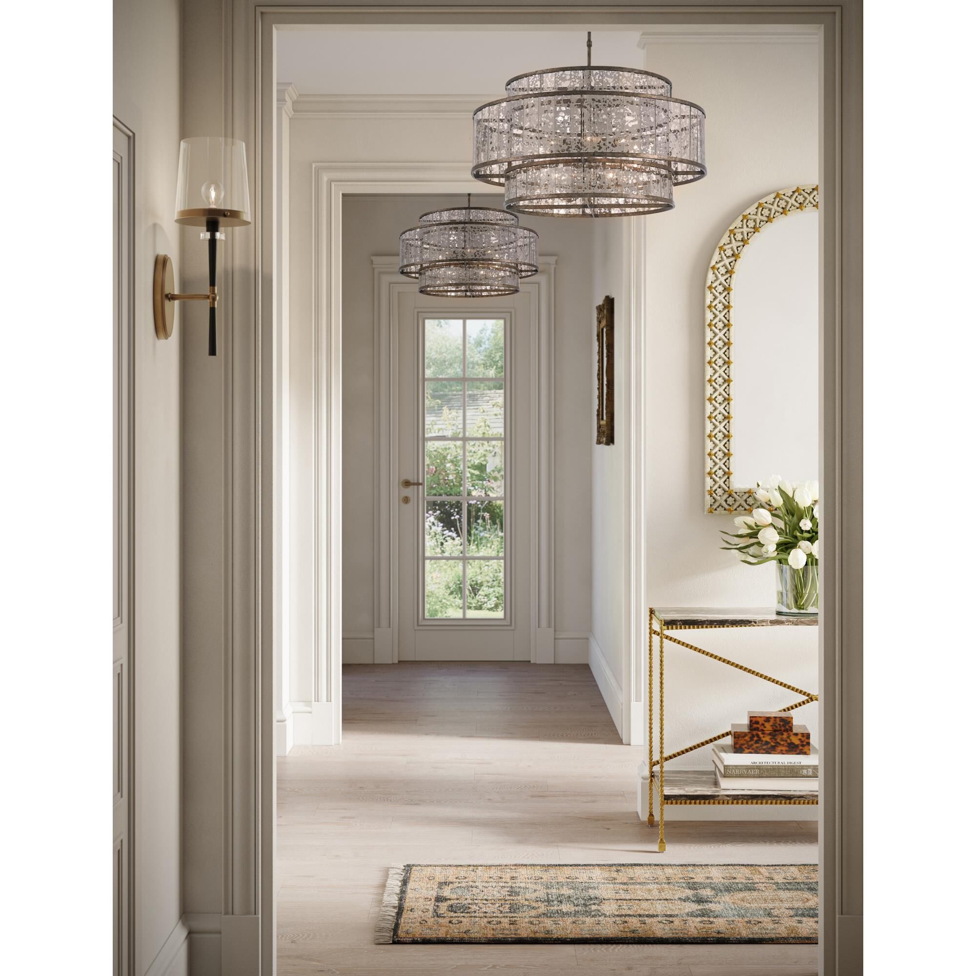 Fantine 30 Inch Large Pendant by Currey and Company