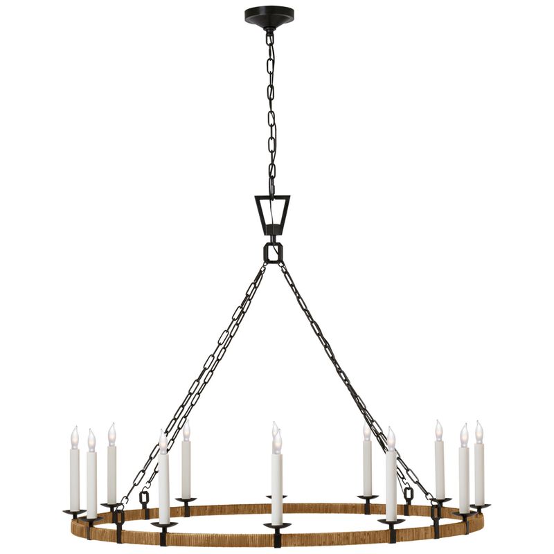 Chapman & Myers Darlana Wrapped 50 Inch Chandelier by Visual Comfort Signature Collection