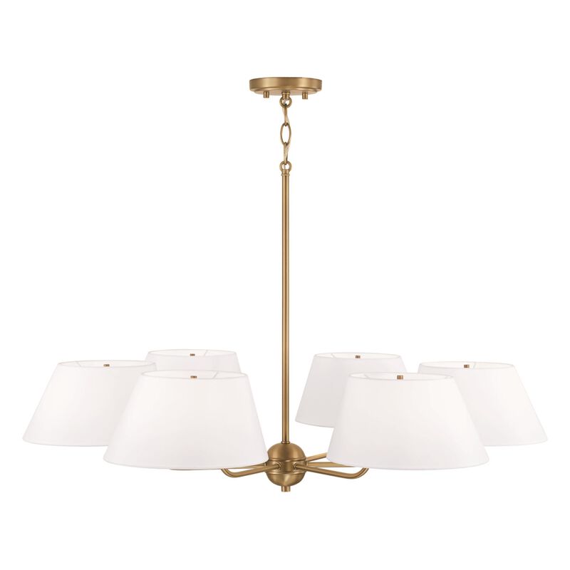 Welsley 36 Inch 6 Light Chandelier by Capital Lighting Fixture Company