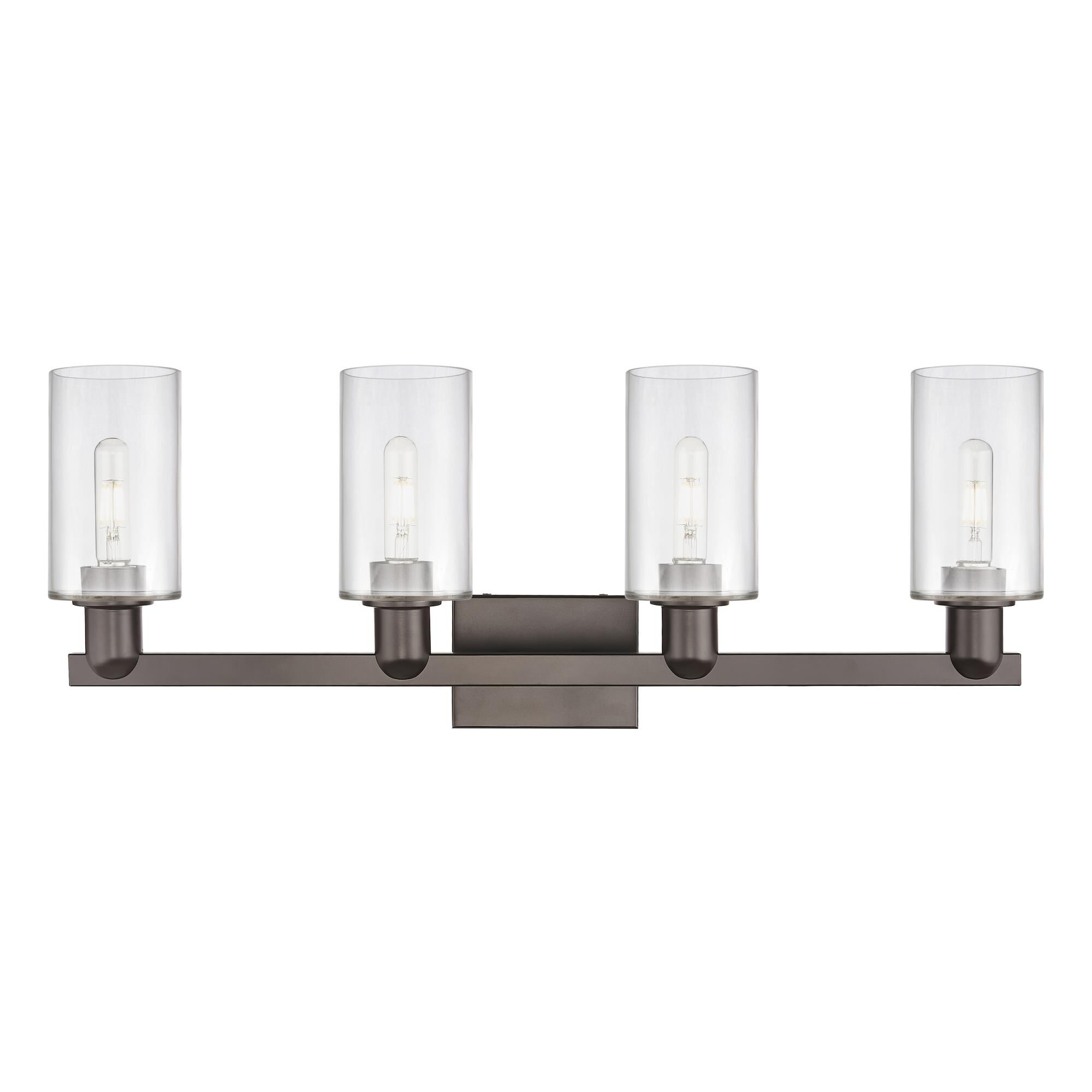 Shown in Oil Rubbed Bronze finish and Clear glass