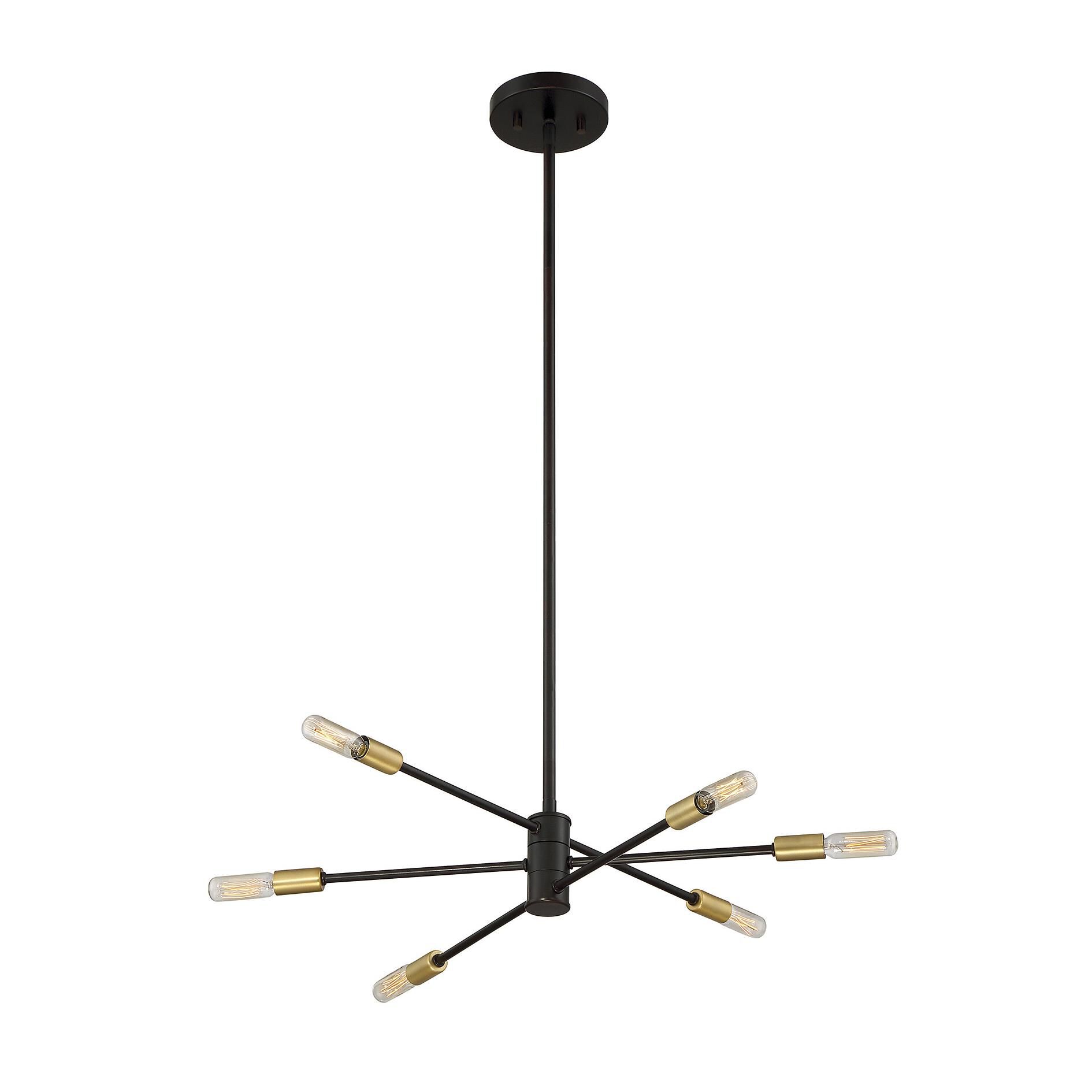 Lyrique 21 Inch 6 Light Mini Chandelier by Savoy House
