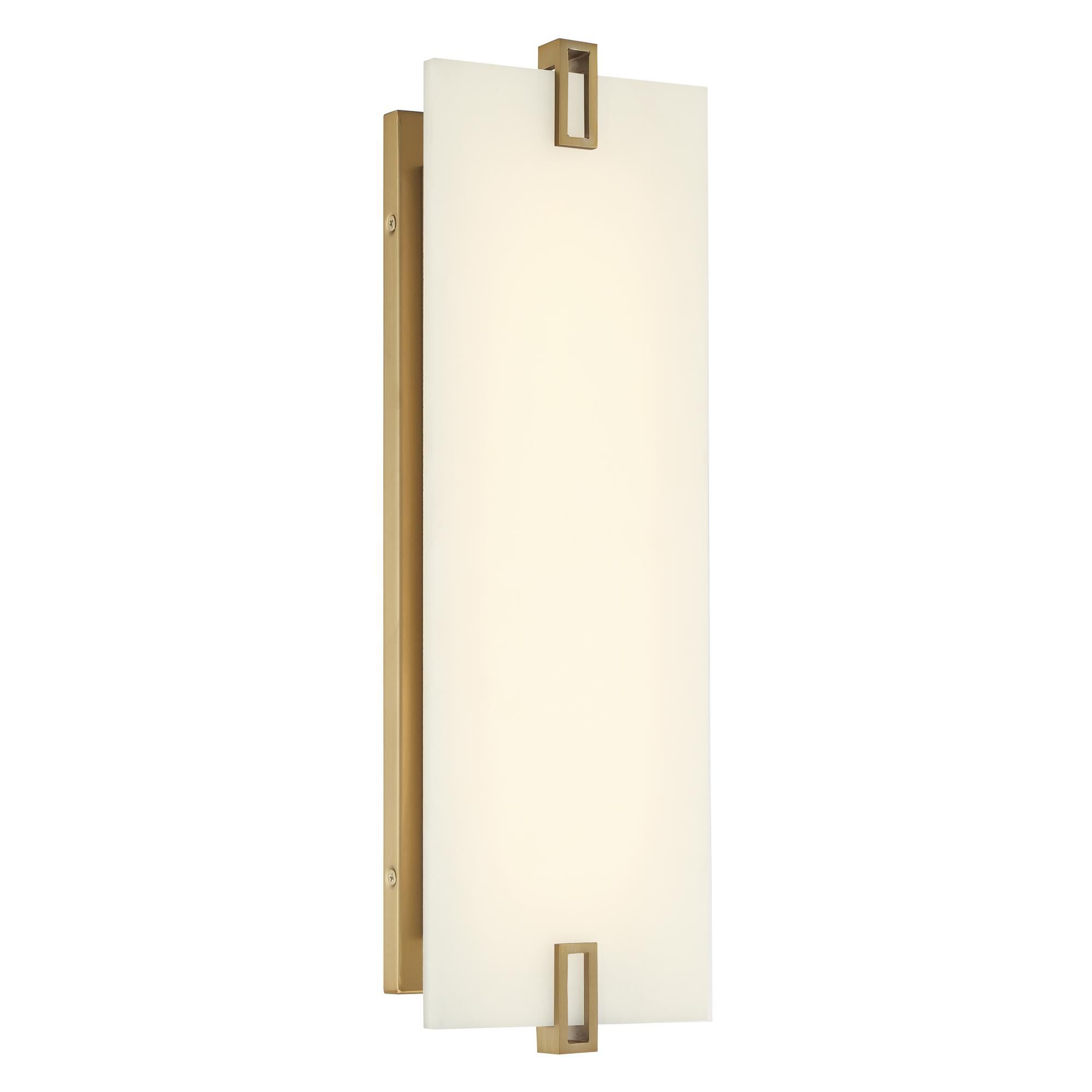 Shown in Soft Brass finish and Faux Alabaster glass