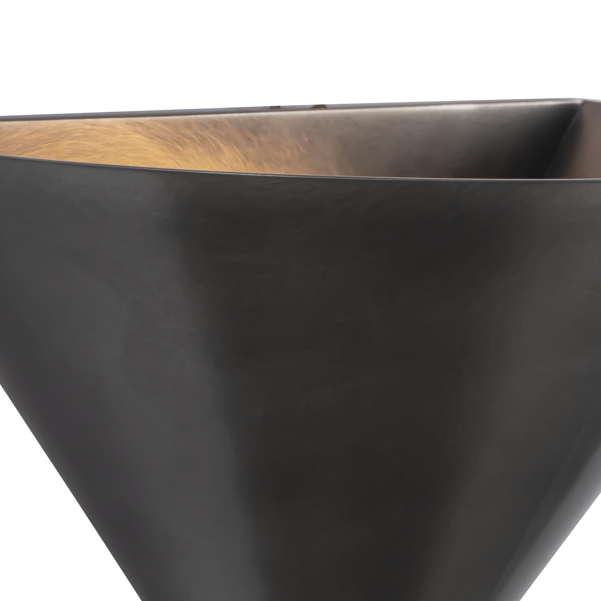 Shown in Aged Steel finish