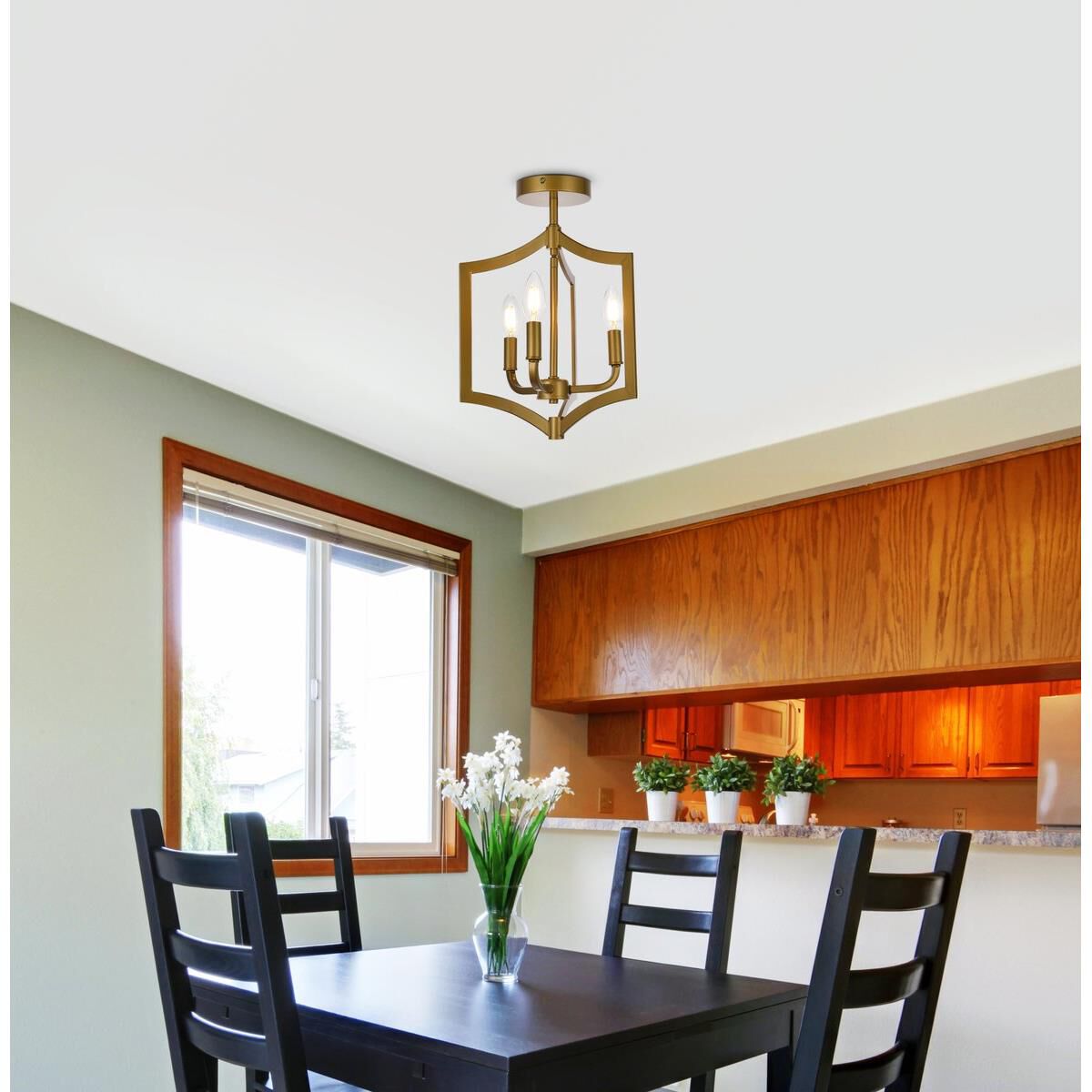 Shown in Brass finish