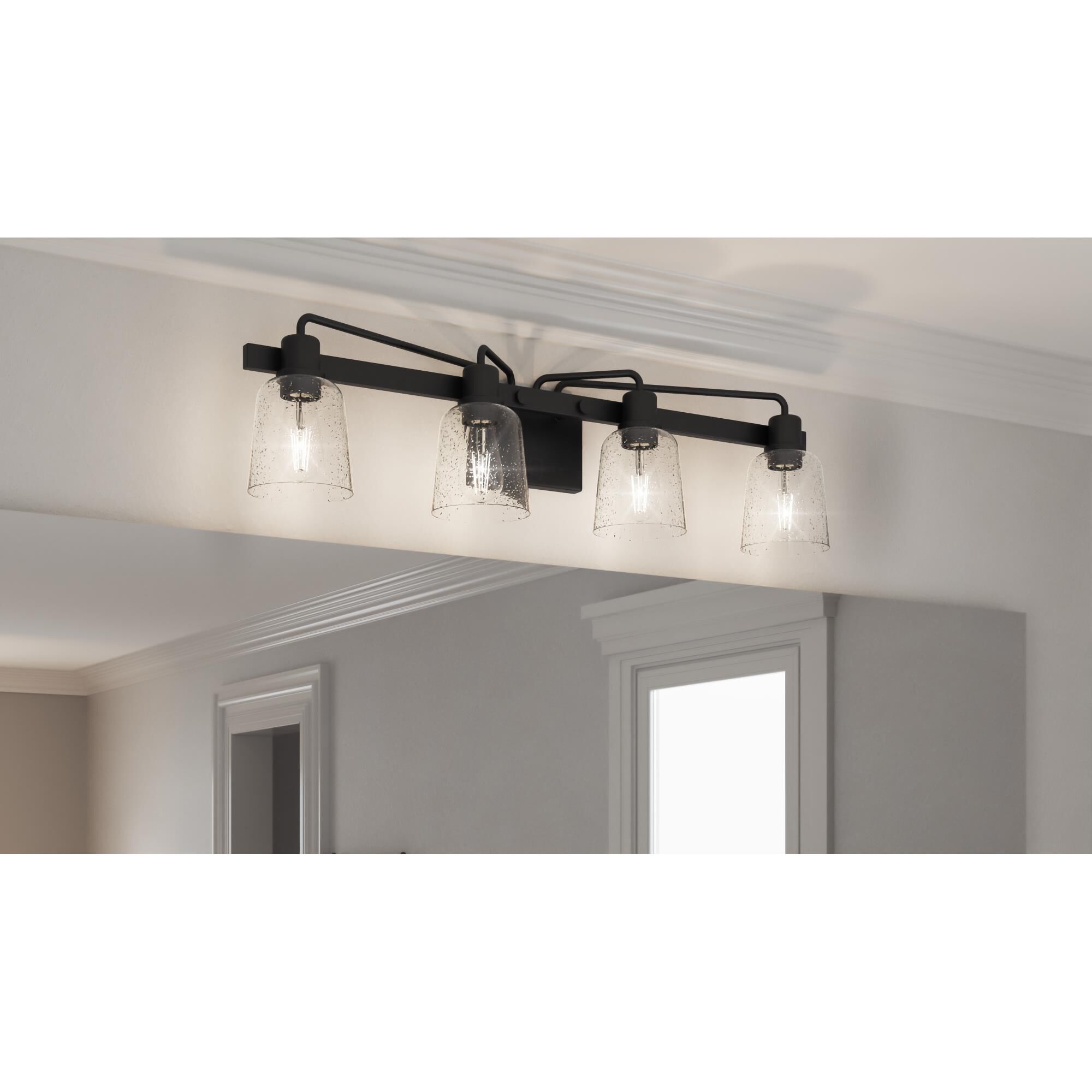 Lydia 34 Inch 4 Light Bath Vanity Light by Quoizel