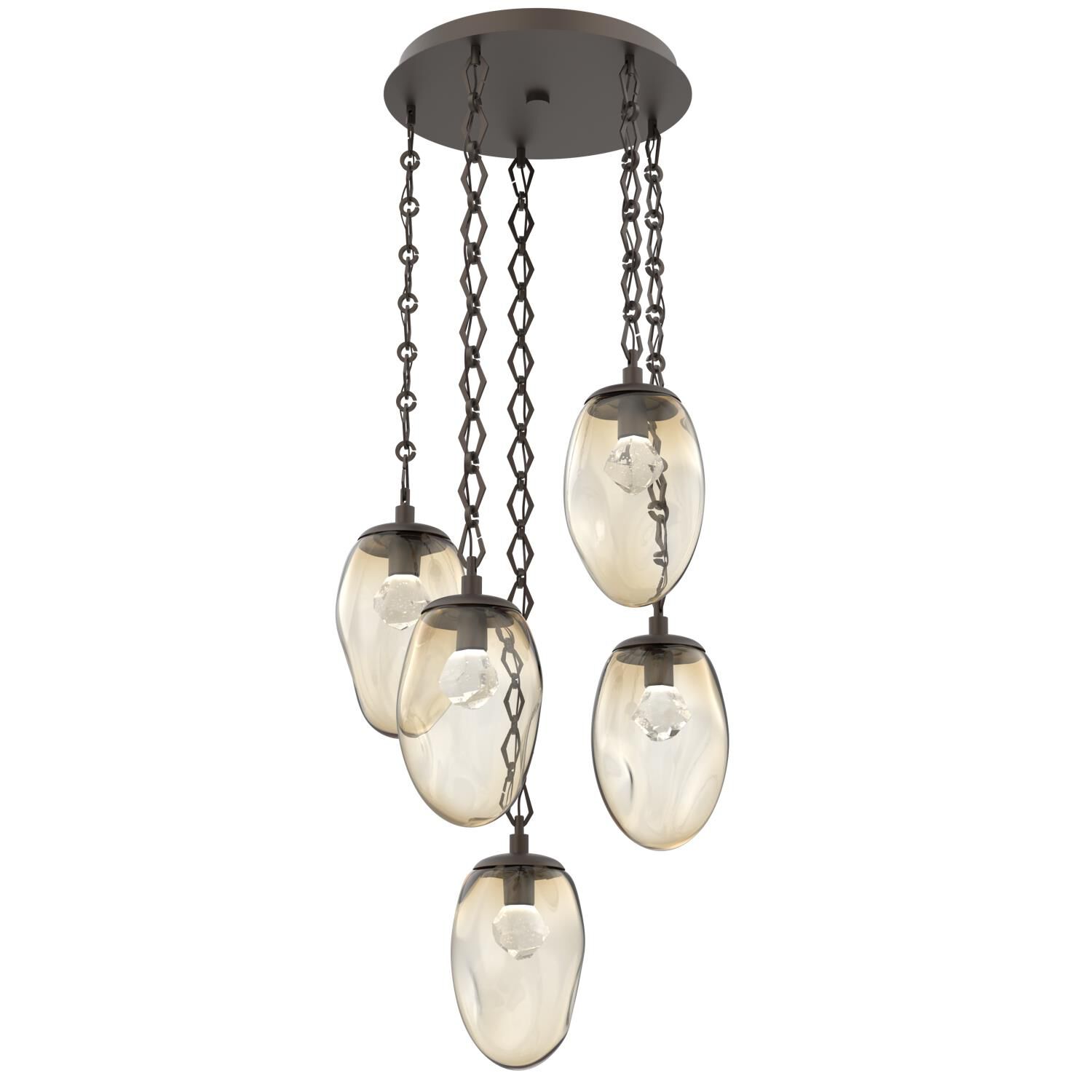 Levi Wilson Meteo Led 22 Inch Multi Light Pendant by Hammerton Studio