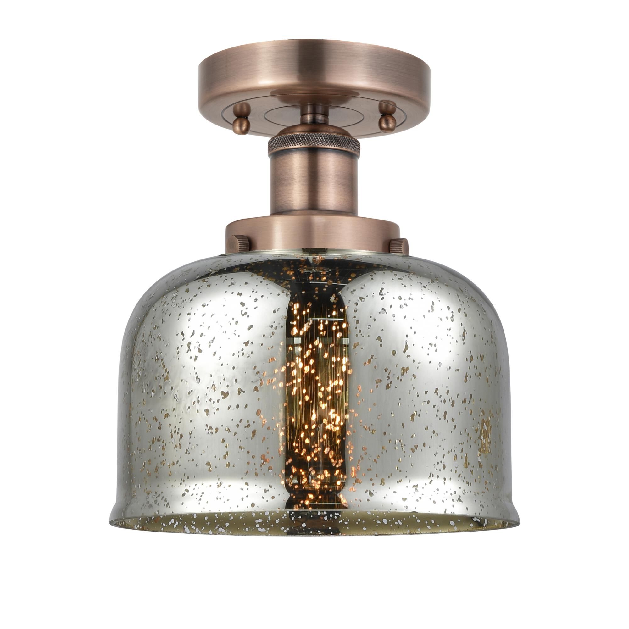 Shown in Antique Copper finish and Silver Plated Mercury glass