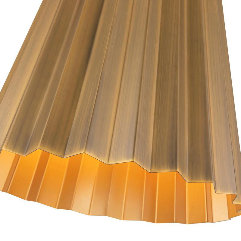 Plisse 21 Inch Pendant Light by Alora Mood