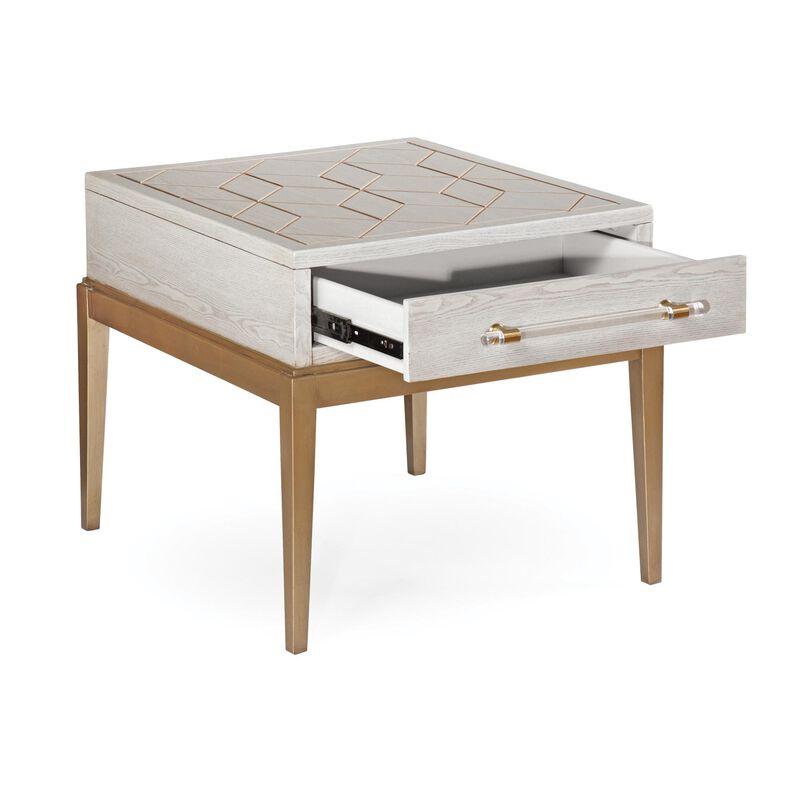 Perrine 28 Inch End Table by Bassett Mirror Company