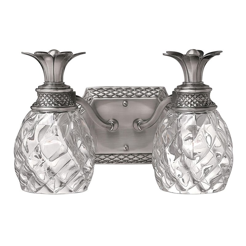 Plantation 13 Inch 2 Light Bath Vanity Light by Hinkley