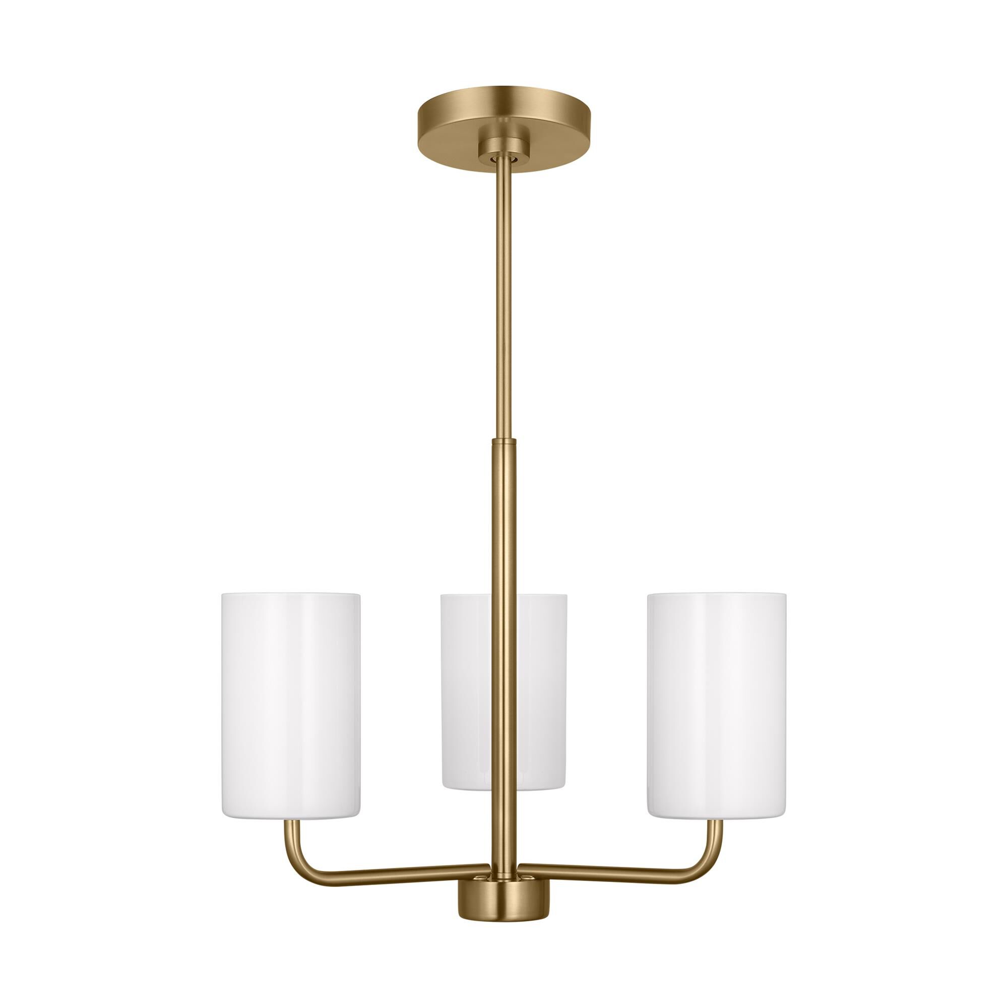 Shown in Satin Bronze finish and Clear Outside / Painted White Inside Glass s shade