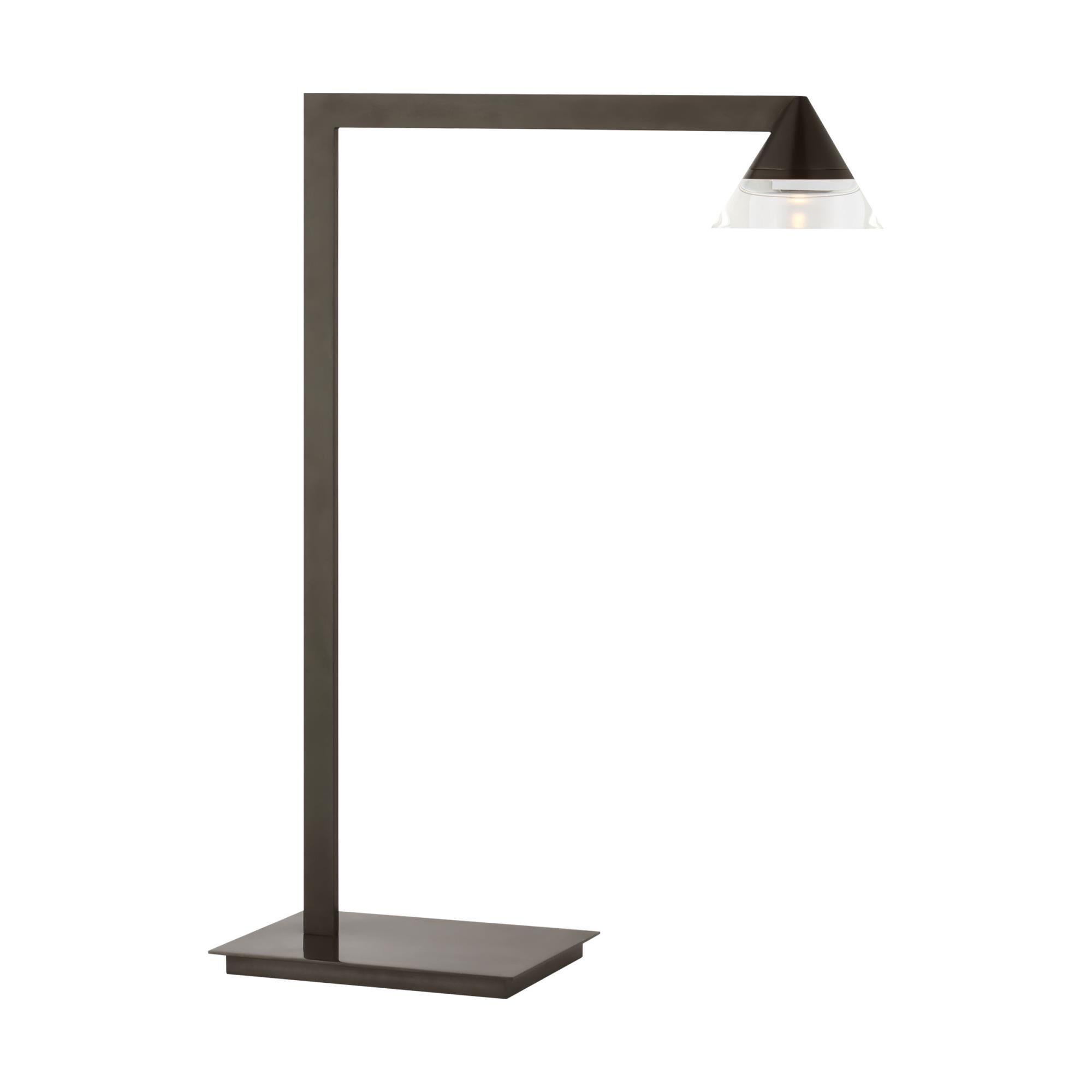 Shown in Bronze finish and Crystal glass